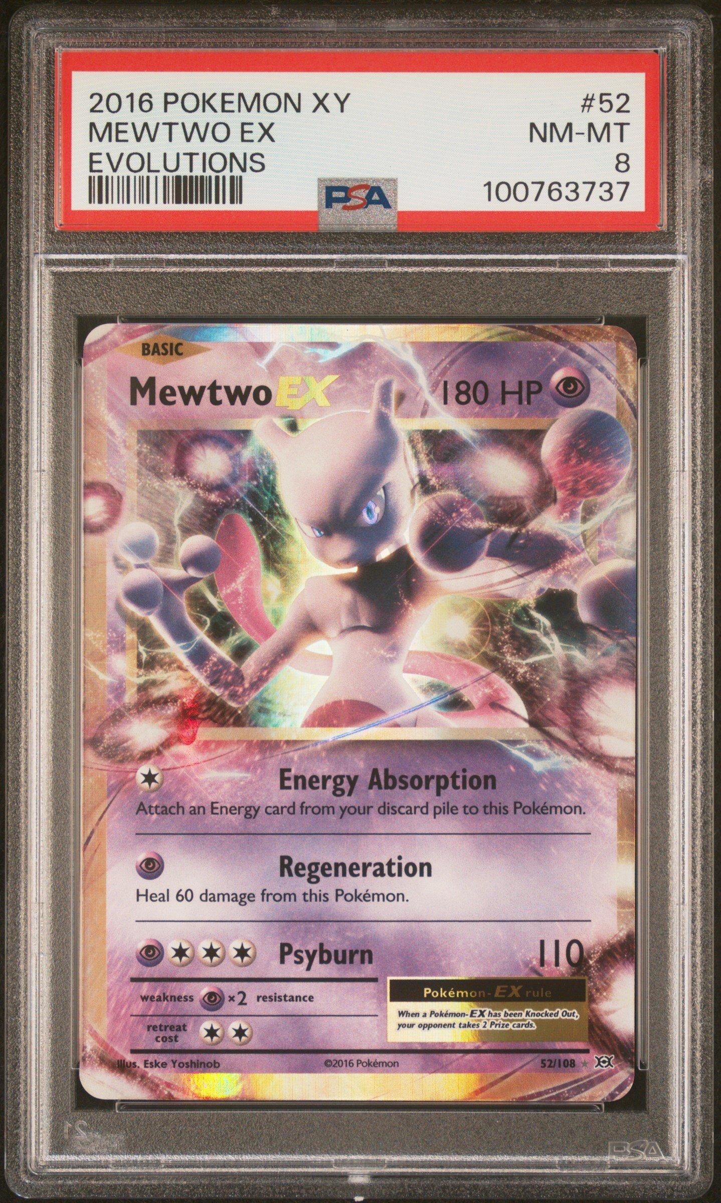 2016 Pokemon Xy Evolutions 52 Mewtwo Ex PSA 8 Graded Card | GameStop