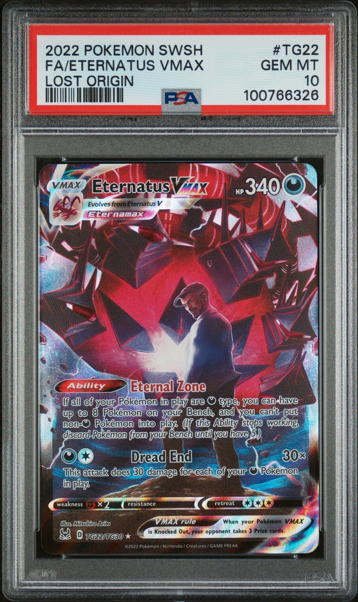 2022 Pokemon Sword & Shield Lost Origin Tg22 Full Art/eternatus