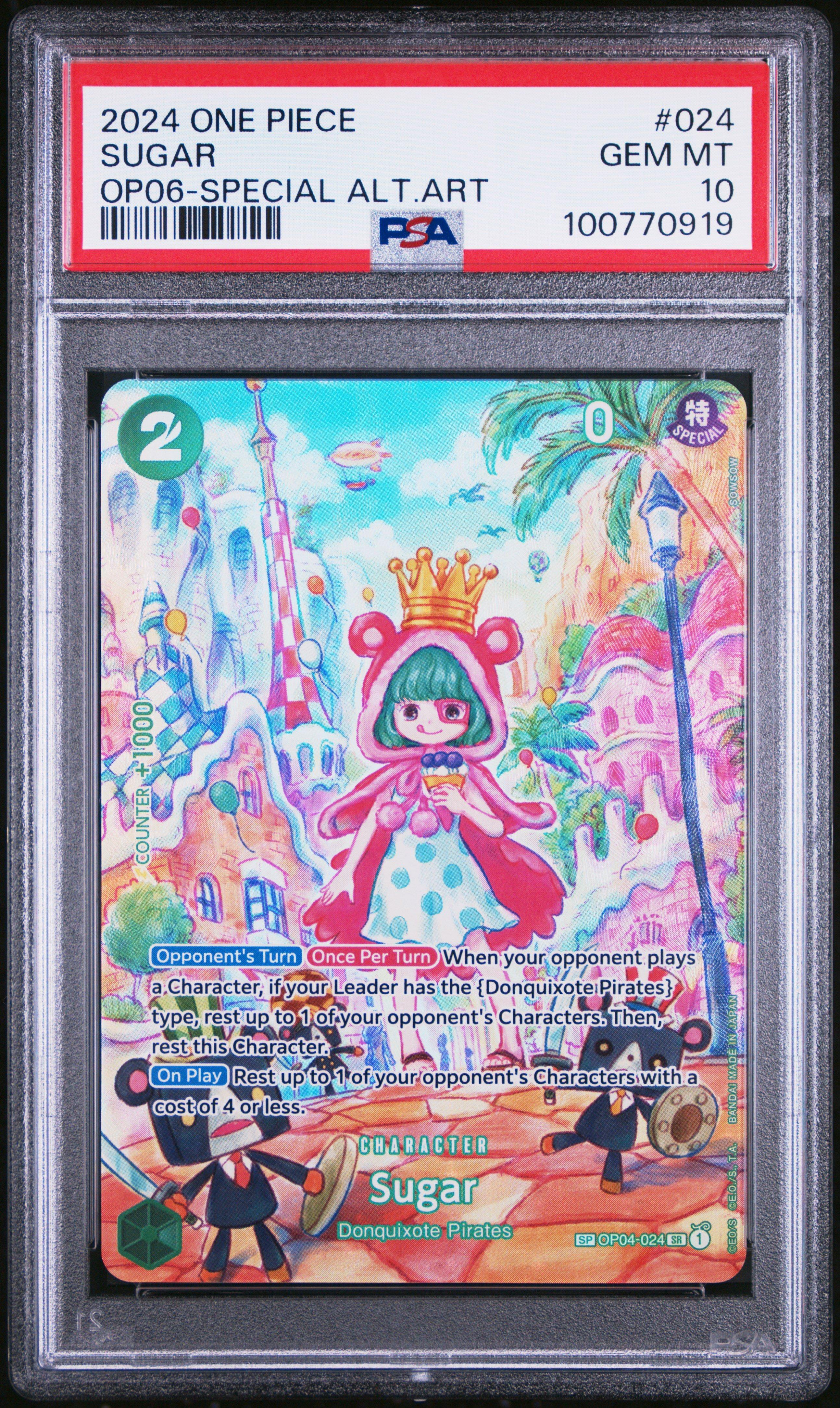 2024 One Piece Op06-wings Of The Captain 024 Sugar Special