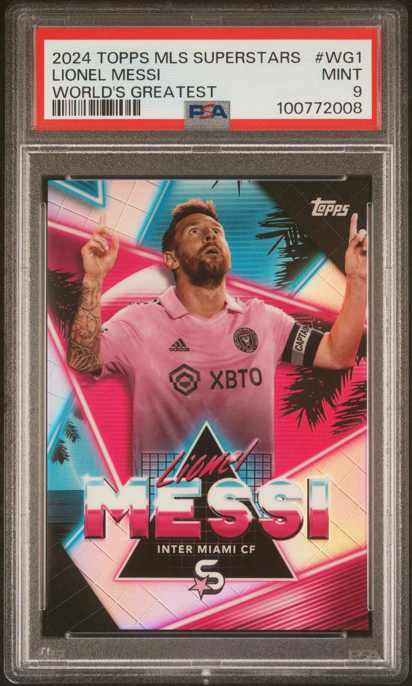 2024 Topps Mls Superstars World's Greatest Wg1 Lionel Messi PSA 9