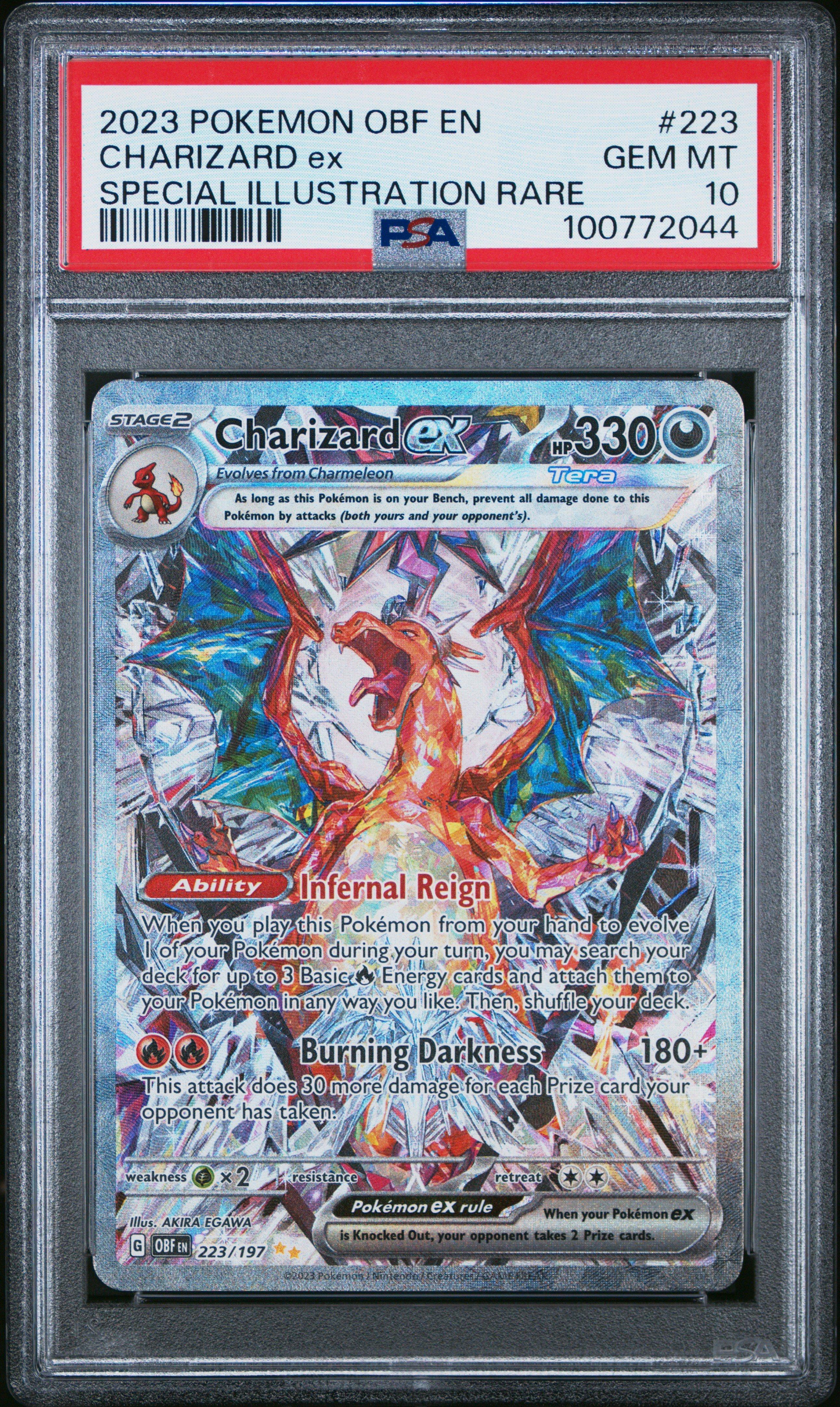 2023 ポケモンカード CHARIZARD B PSA10 2023 Pokemon Obf En-obsidian Flames 223 Charizard Ex Special