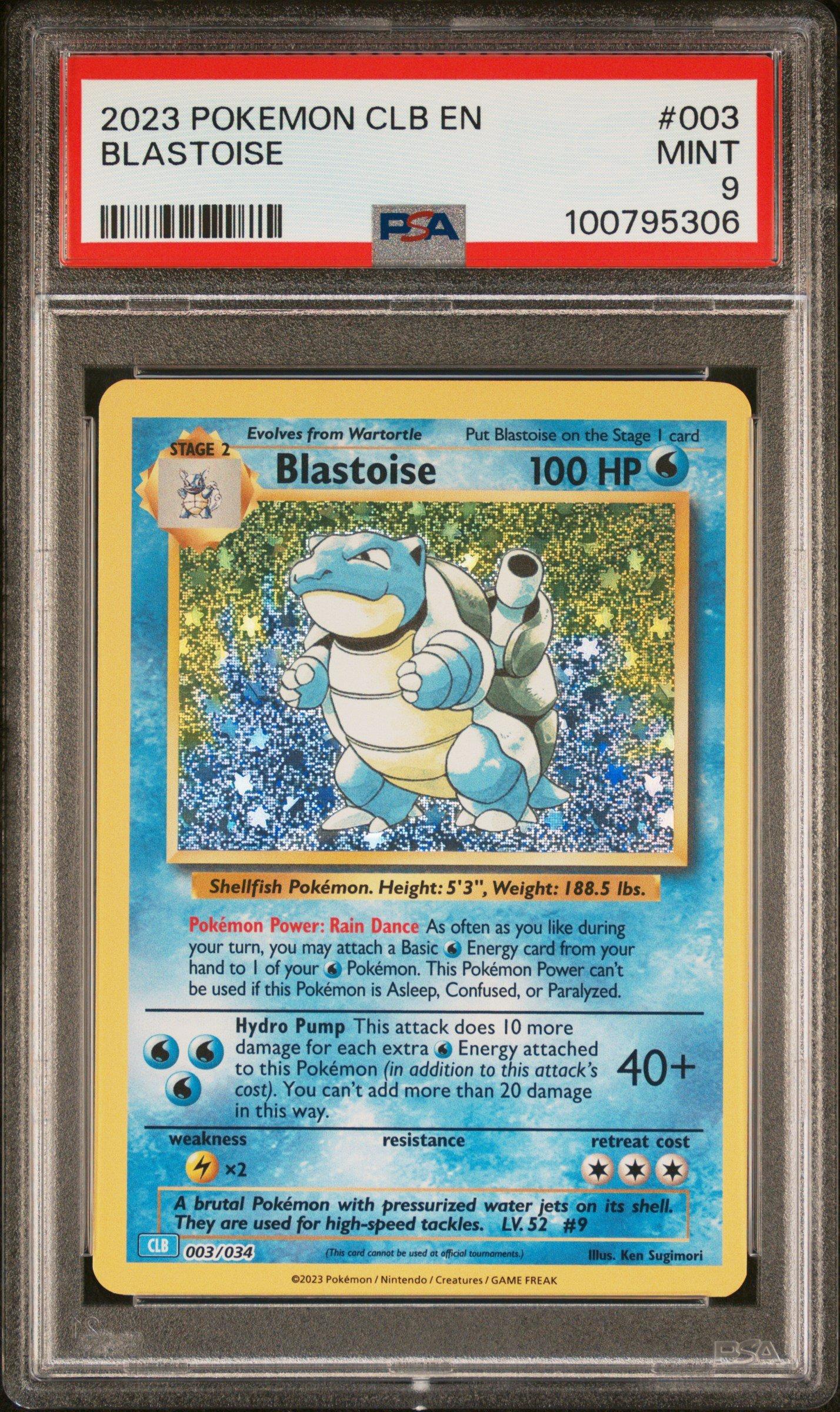 2023 Pokemon Clb-trading Card Game Classic Blastoise & Suicune Ex Deck 003  Blastoise PSA 9 Graded Card | GameStop