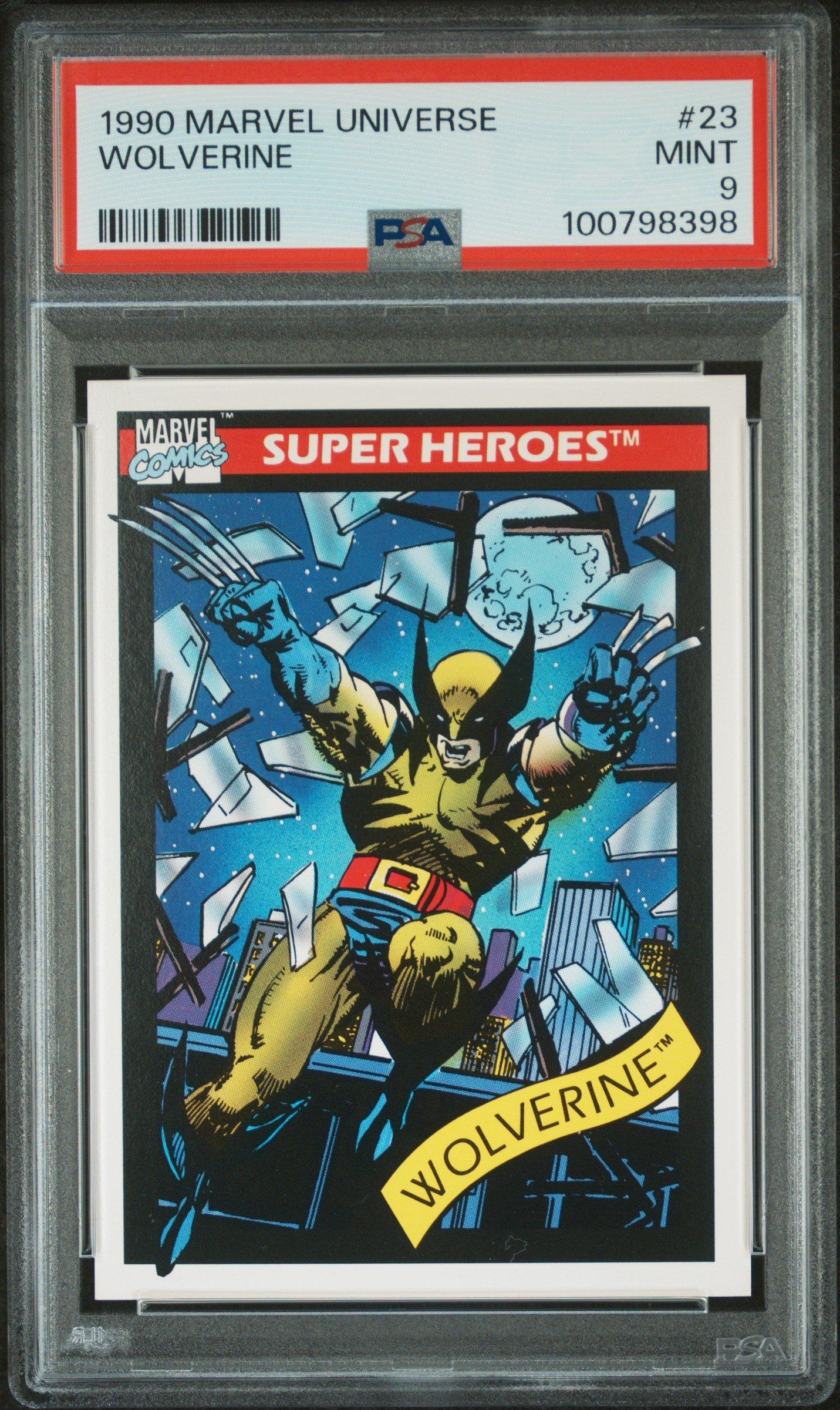 1990 Marvel Universe 23 Wolverine PSA 9