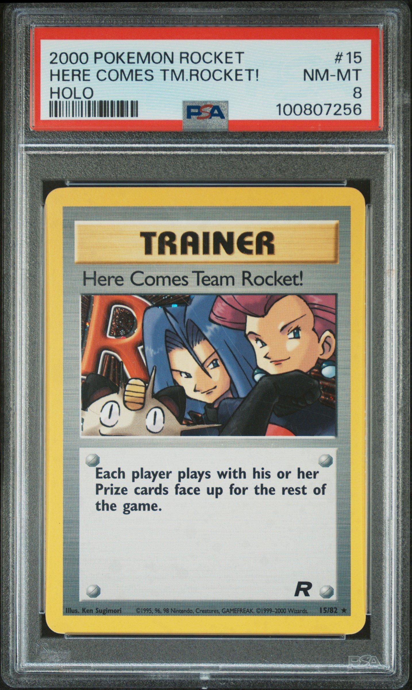 2000 Pokemon Rocket 15 Here Comes Team Rocket!-holo PSA