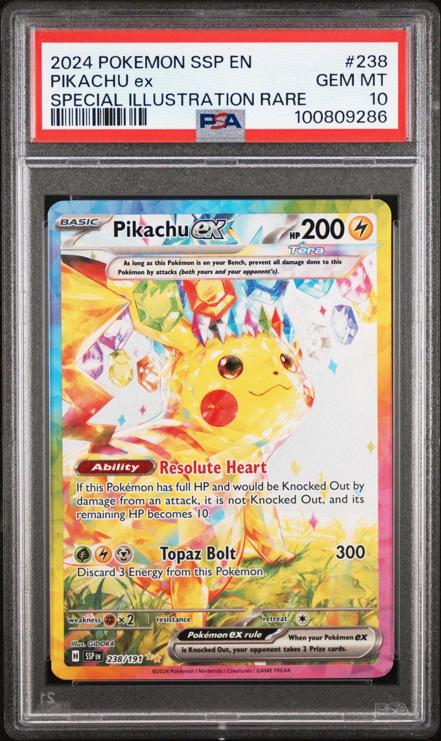 2024 Pokemon Ssp En-surging Sparks 238 Pikachu Ex Special
