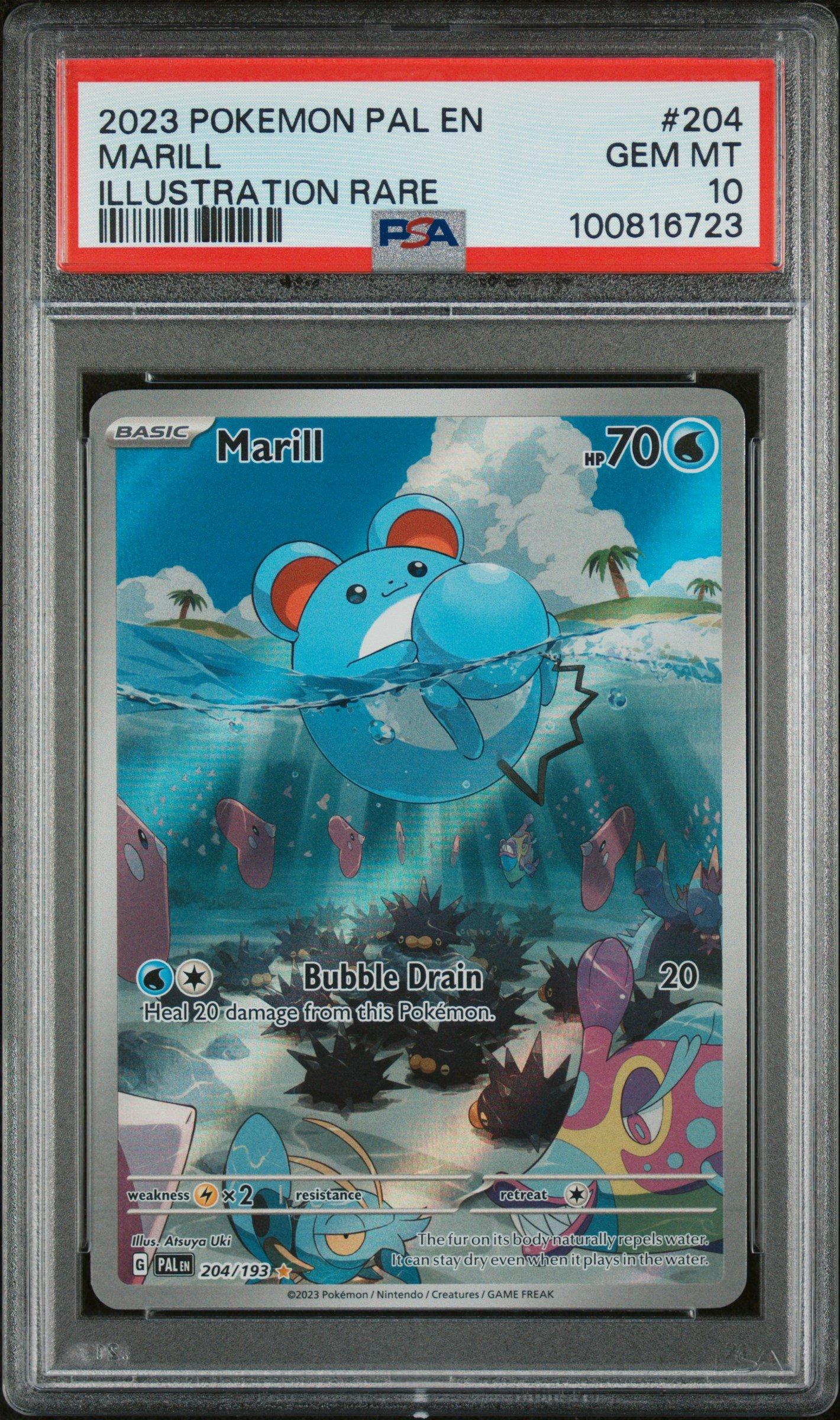 2023 Pokemon Pal En-paldea Evolved 204 Marill Illustration Rare