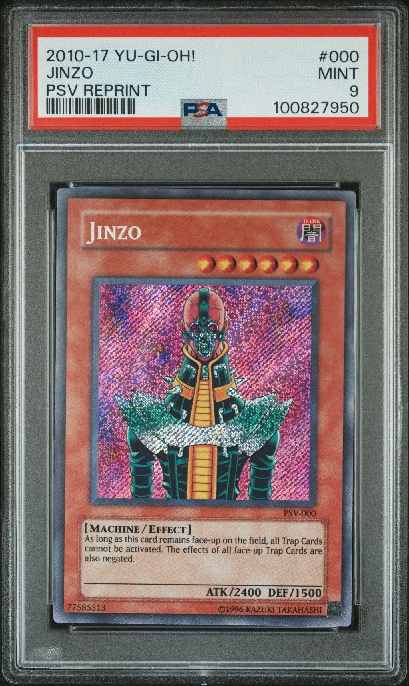 2010-2017 Yu-gi-oh! Pharaoh's Servant Reprint 000 Jinzo PSA 9