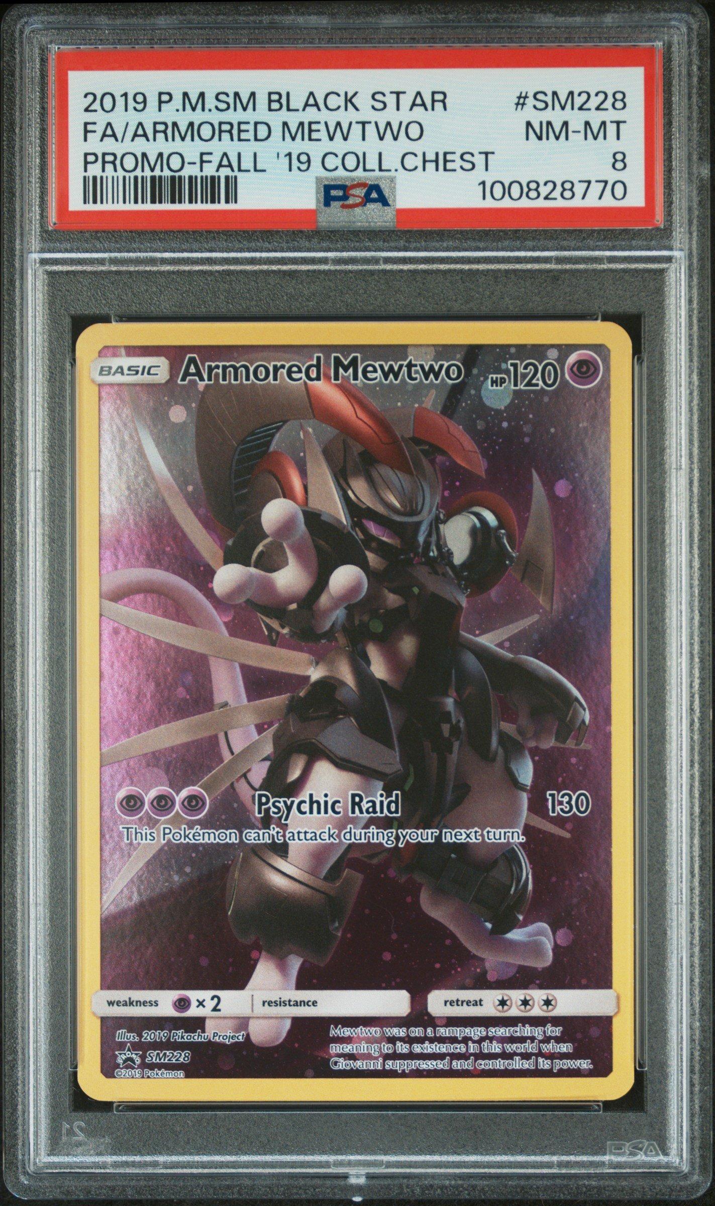 2019 Pokemon Sm Black Star Promo Sm228 Full Art/armored Mewtwo