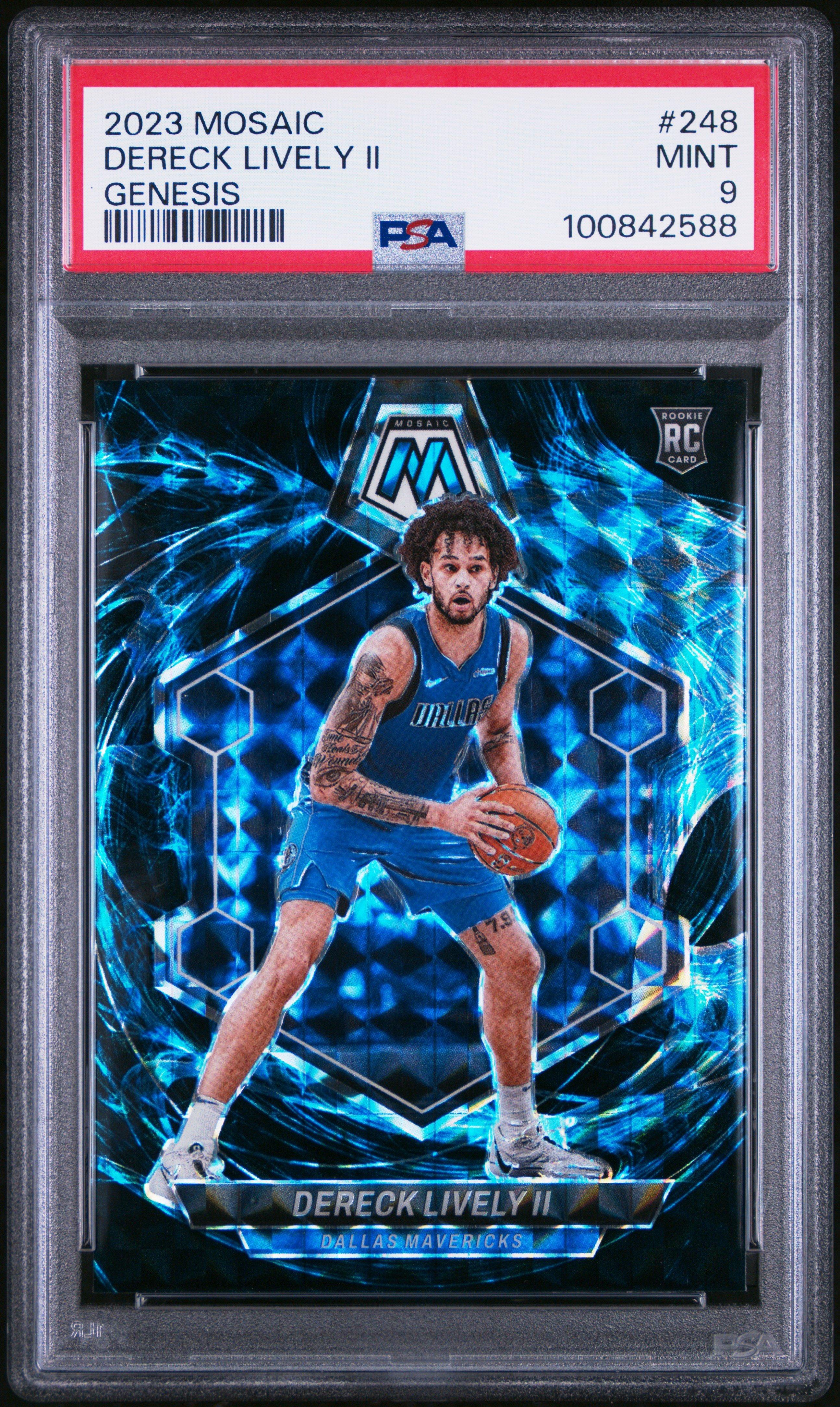 2023 Panini Mosaic 248 Dereck Lively Ii Genesis PSA 9