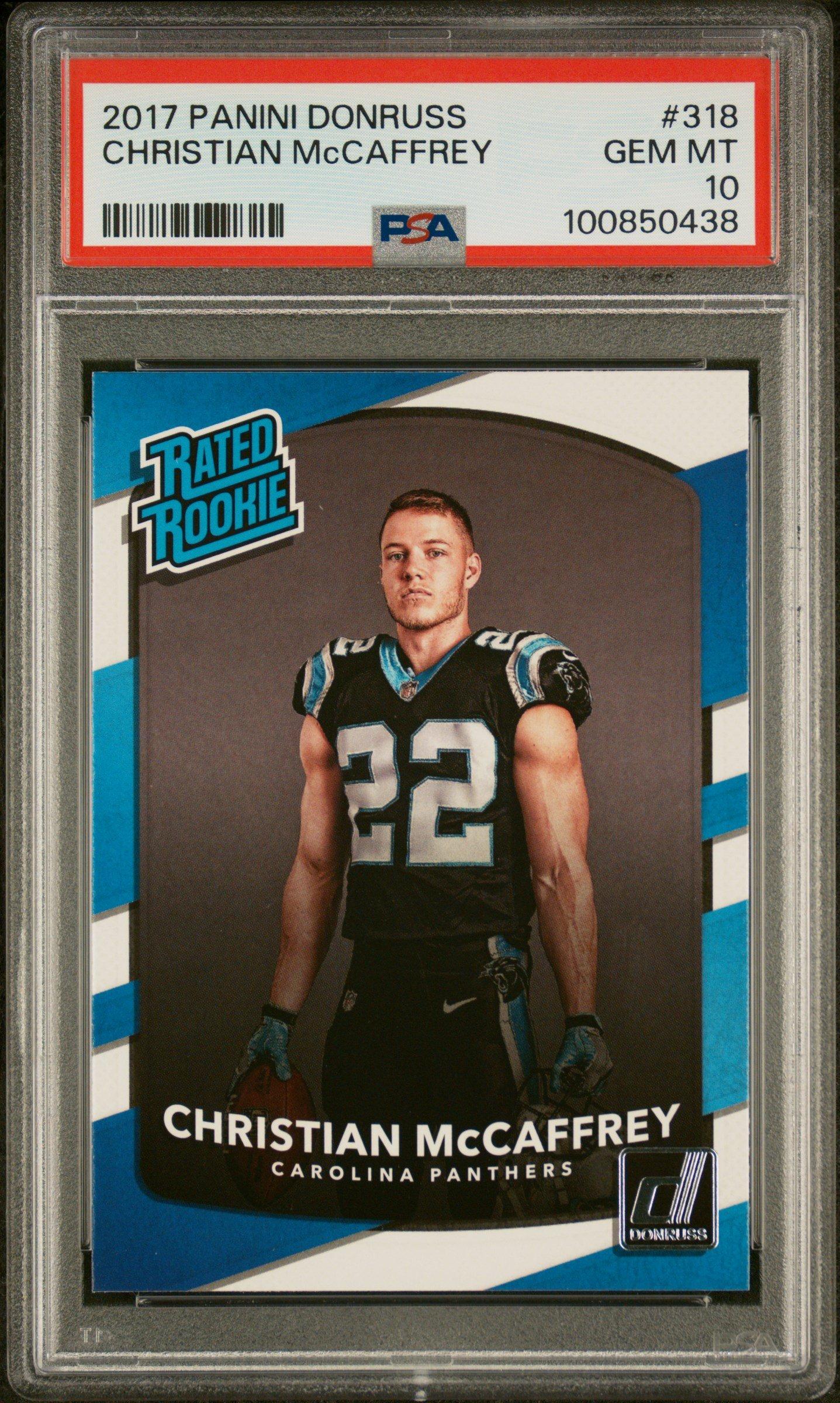 2017 Panini Donruss 318 Christian Mccaffrey PSA 10 Graded Card | GameStop