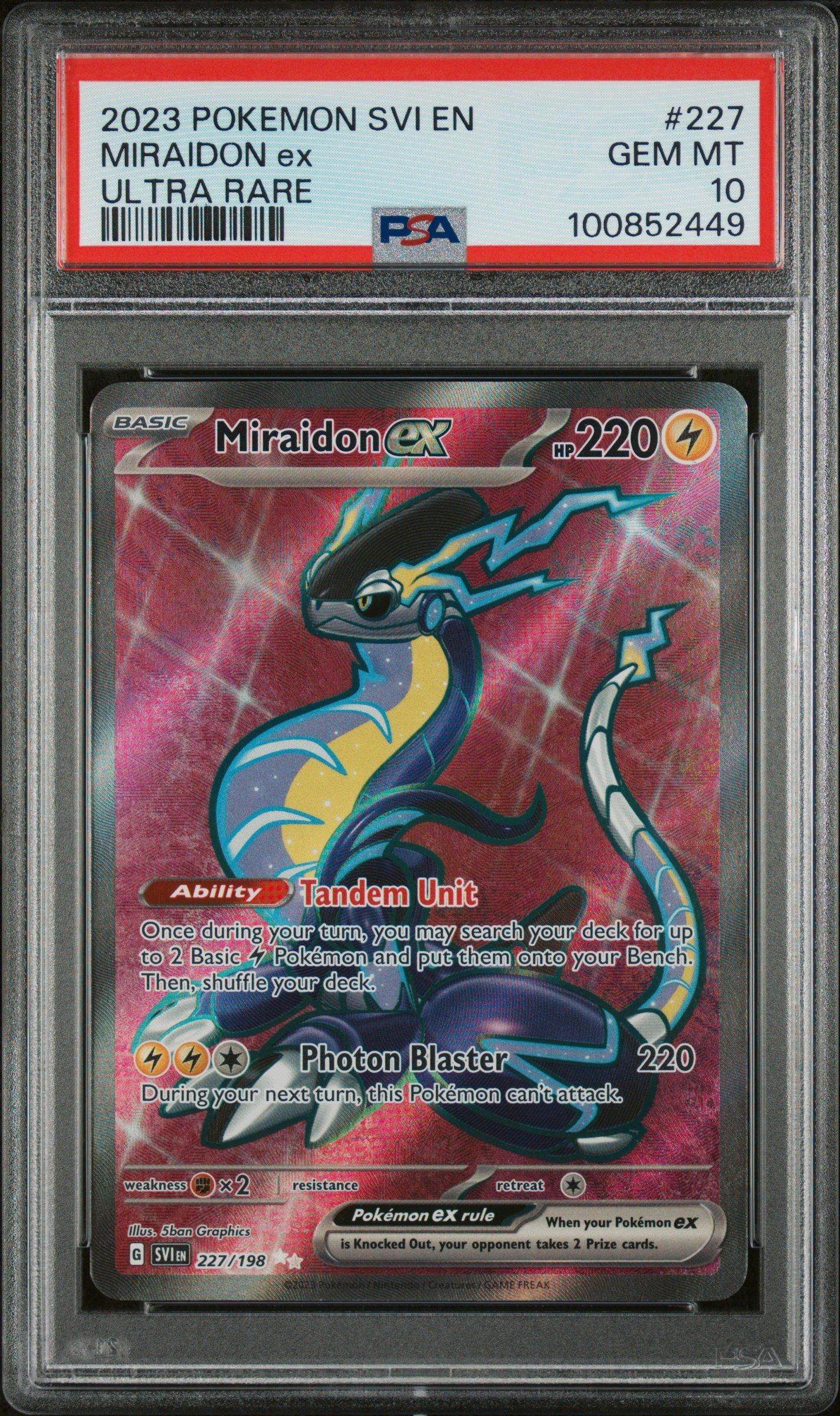 2023 Pokemon Svi En-scarlet & Violet 227 Miraidon Ex Ultra Rare 