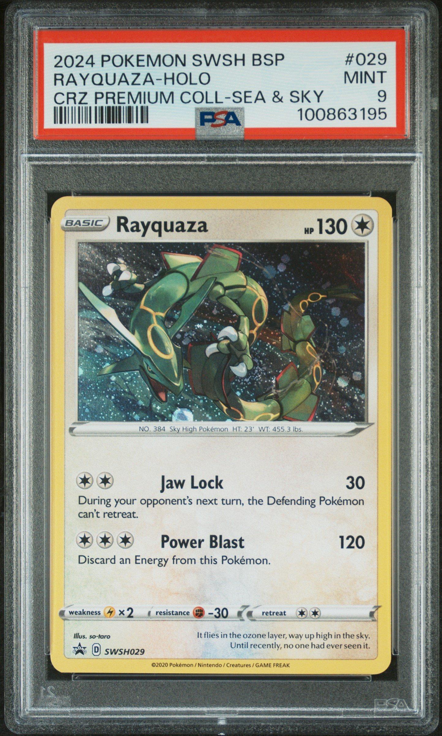 2024 Pokemon Swsh Black Star Promo 029 Rayquaza-holo Crown Zenith