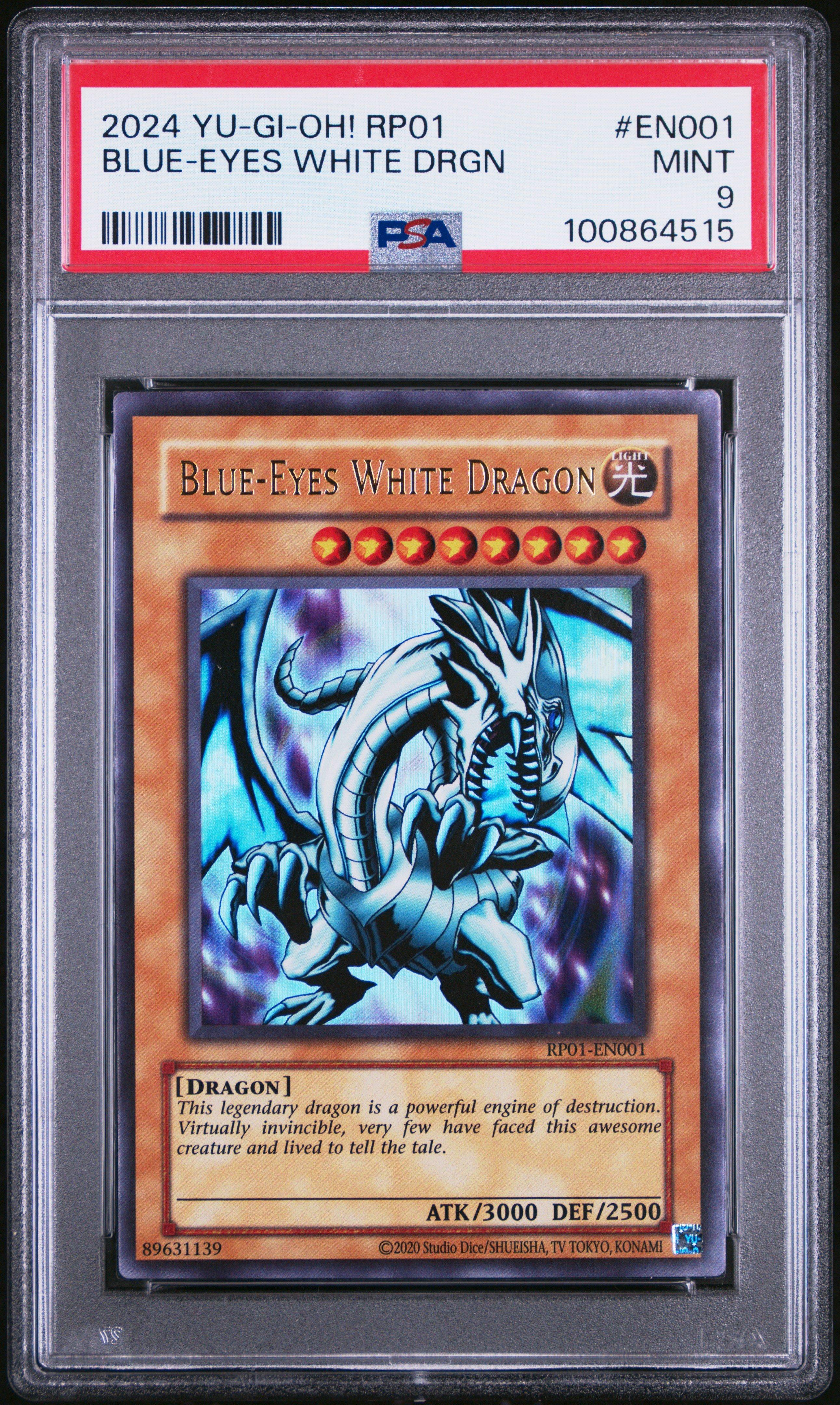 2024 Yu-gi-oh! Rp01-retro Pack En001 Blue-eyes White Dragon PSA