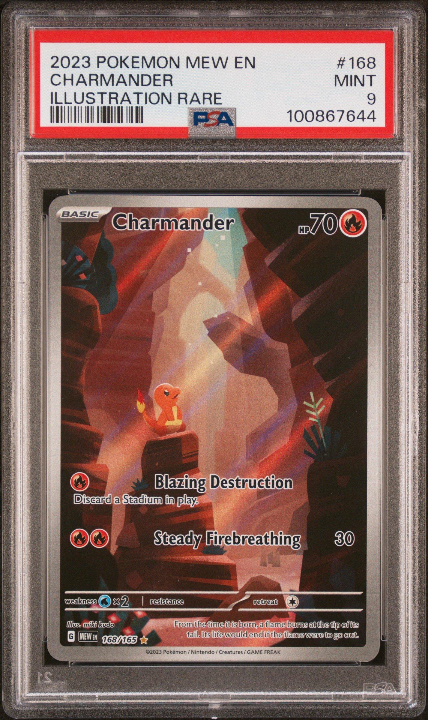 Pokemon Mew En Charmander Illustration Rare Psa Gamestop