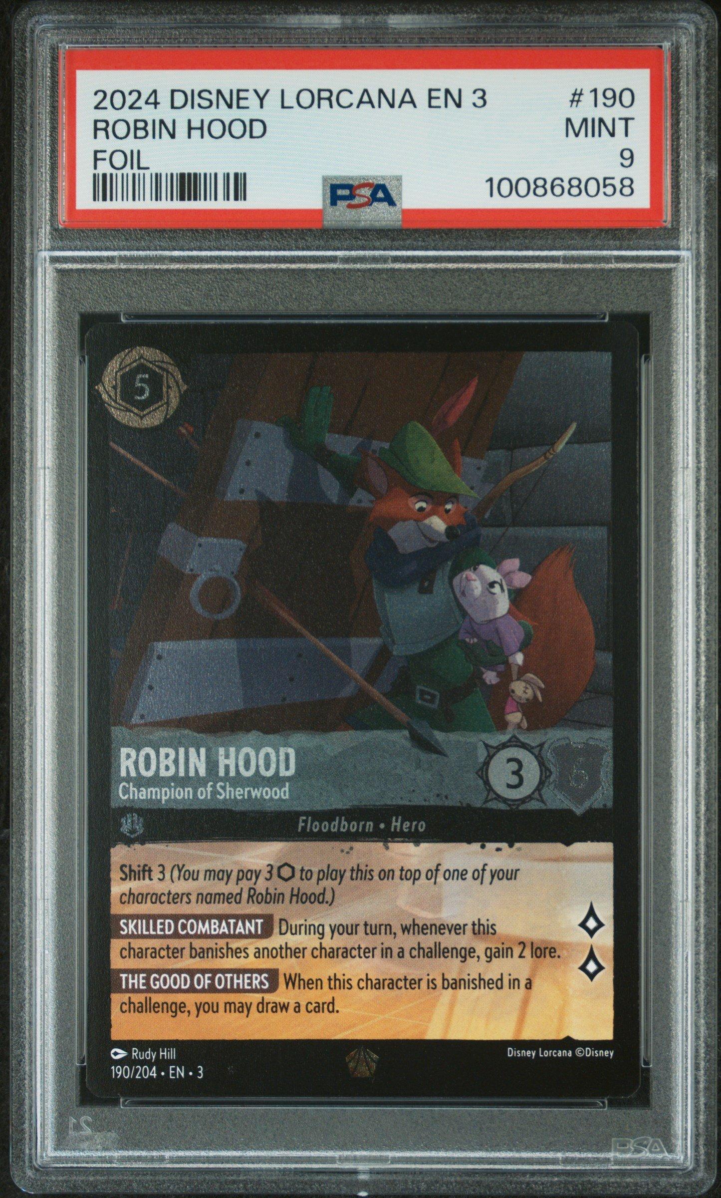2024 Disney Lorcana En 3-into The Inklands Robin Hood