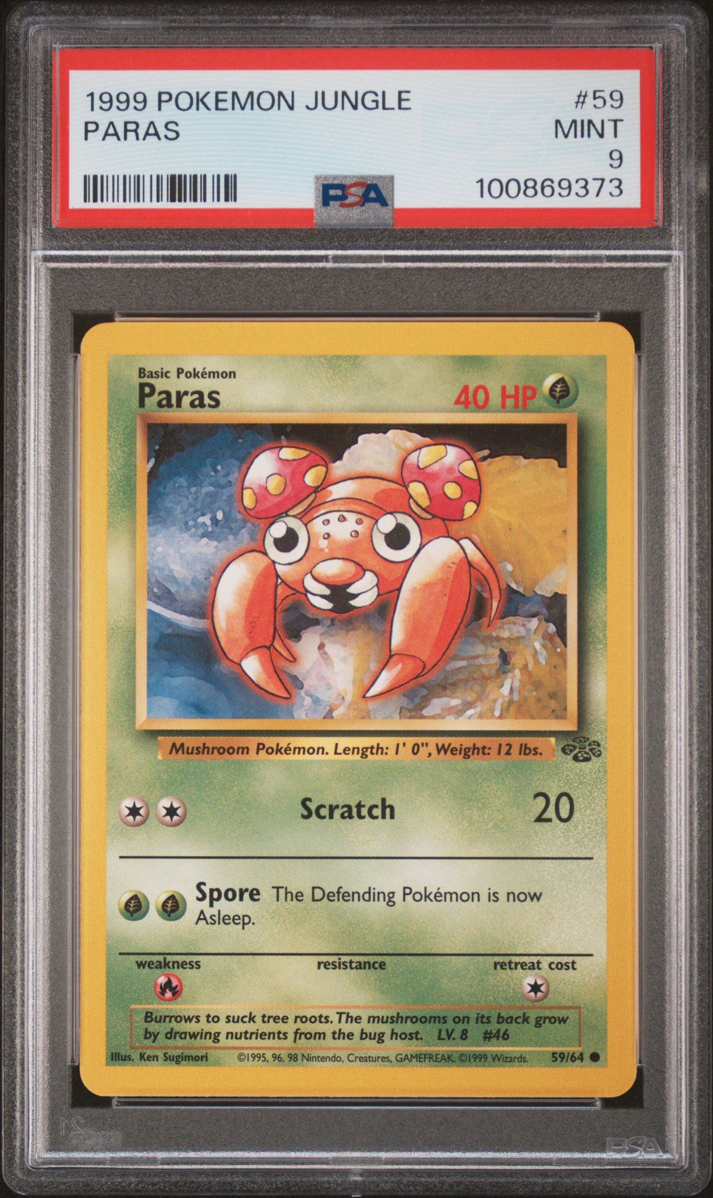 1999 Pokemon Jungle 59 Paras PSA
