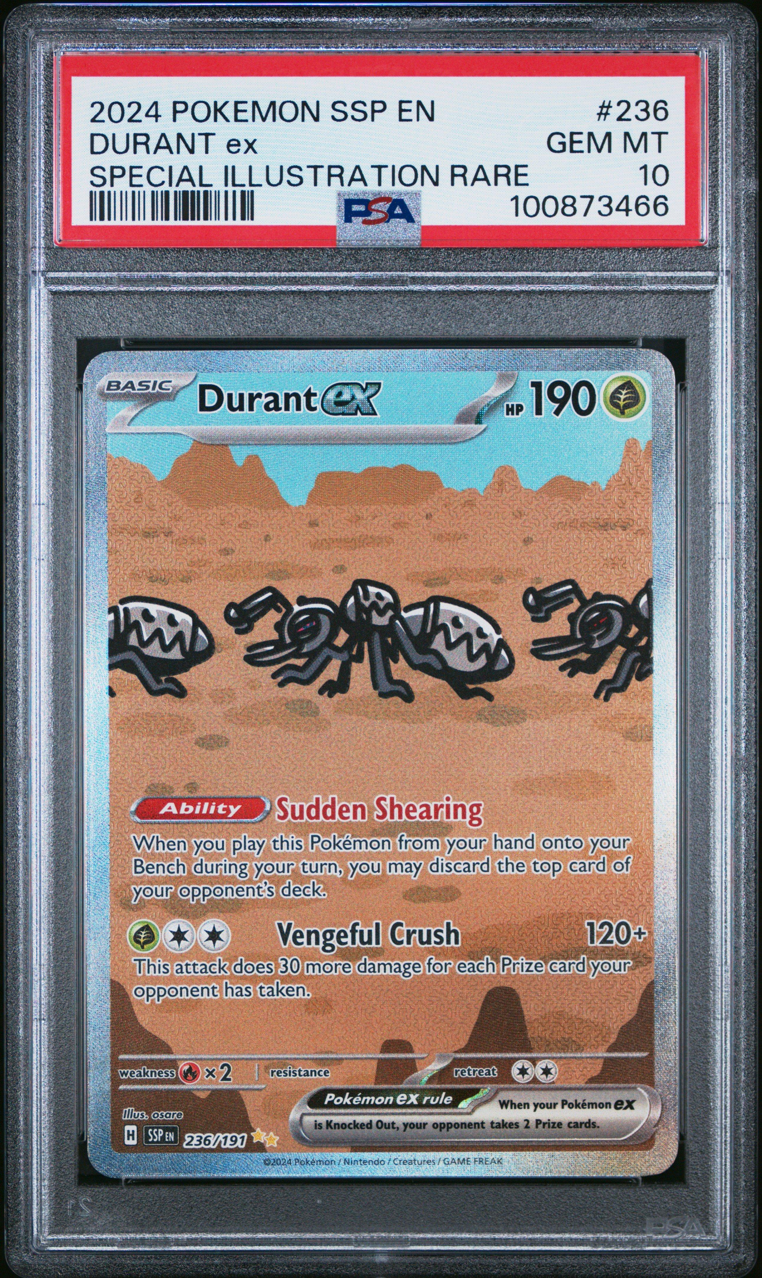 2024 Pokemon Ssp En-surging Sparks 236 Durant Ex Special