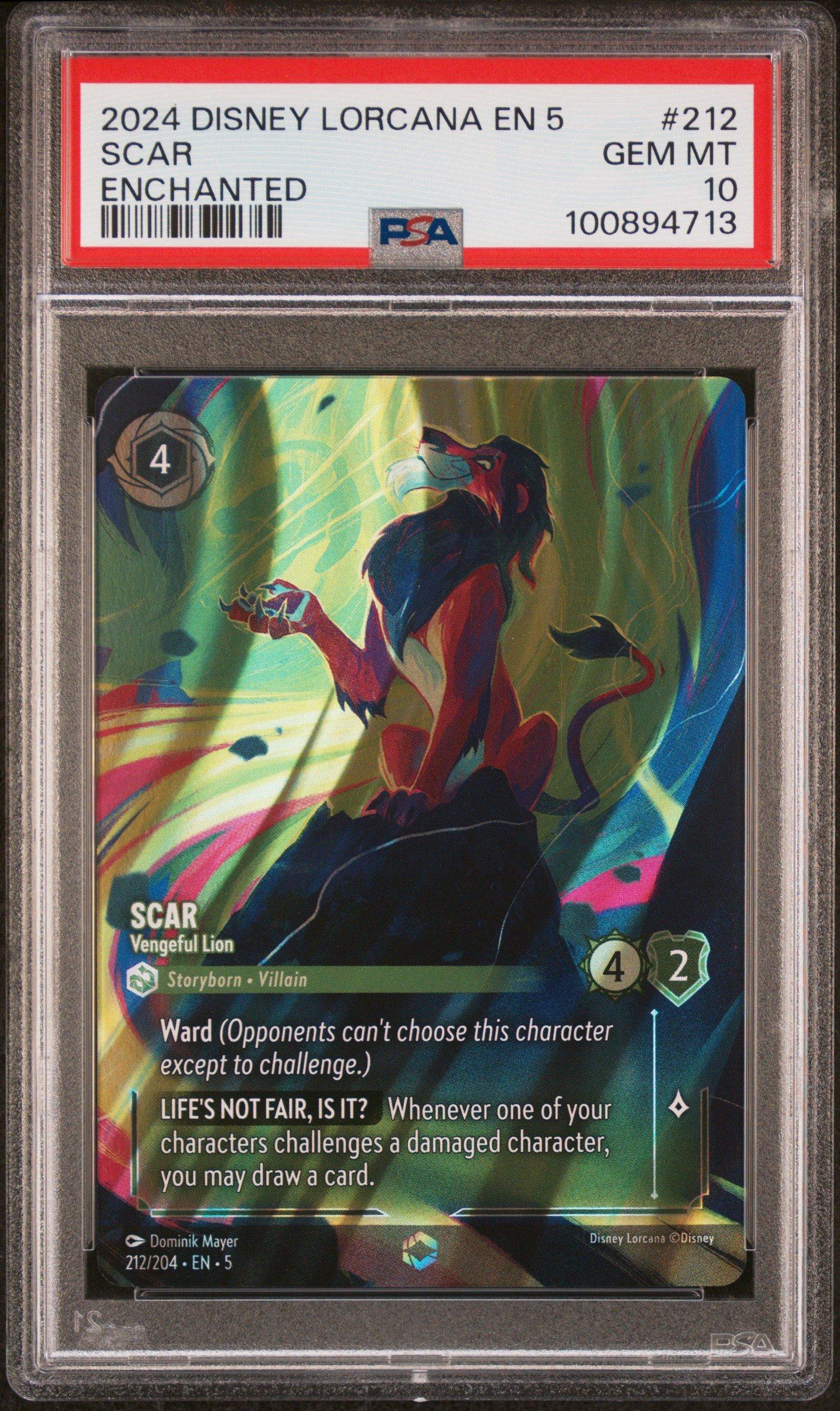 2024 Disney Lorcana En 5-shimmering Skies 212 Scar