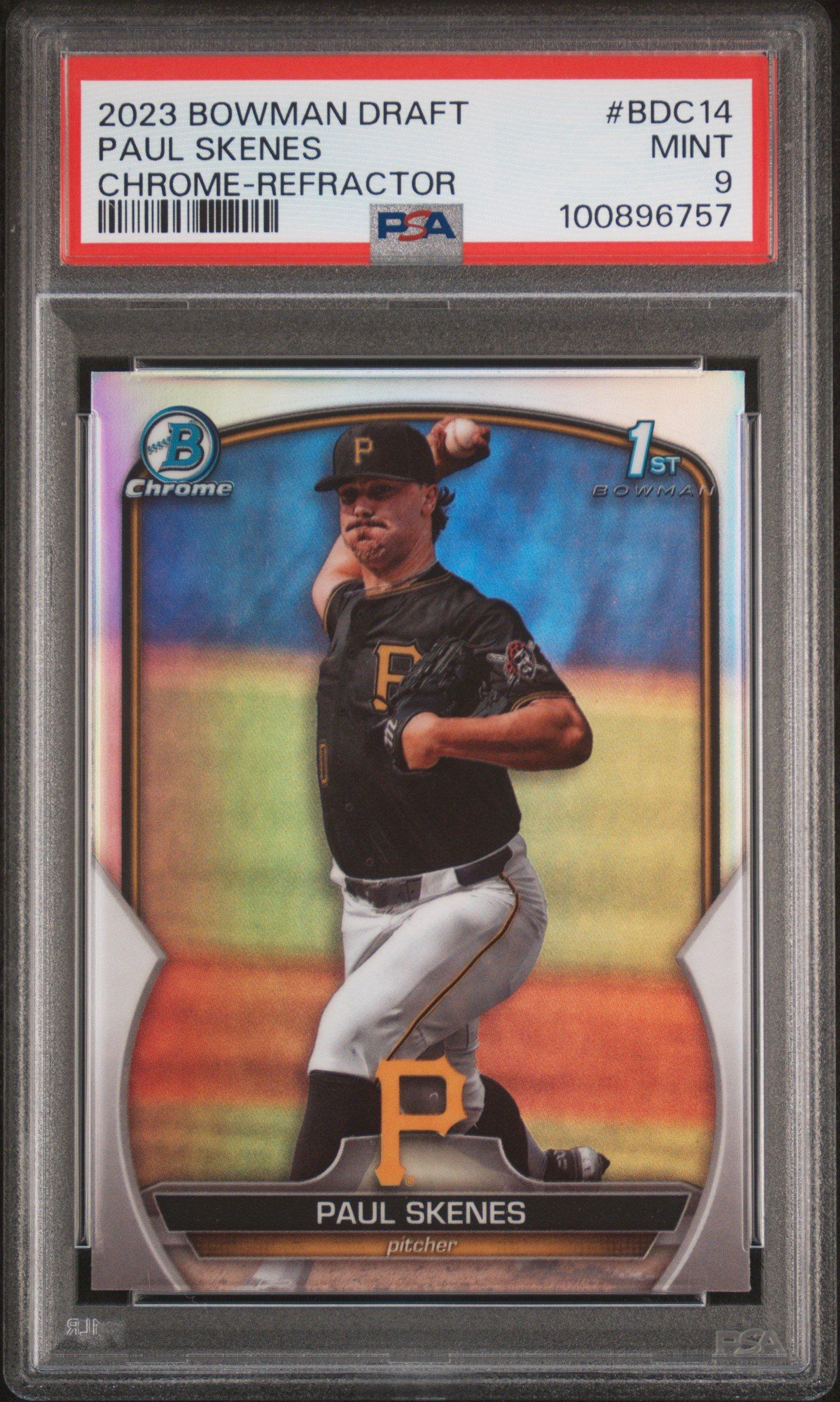 2023 Bowman Draft Bdc14 Paul Skenes Chrome-refractor PSA