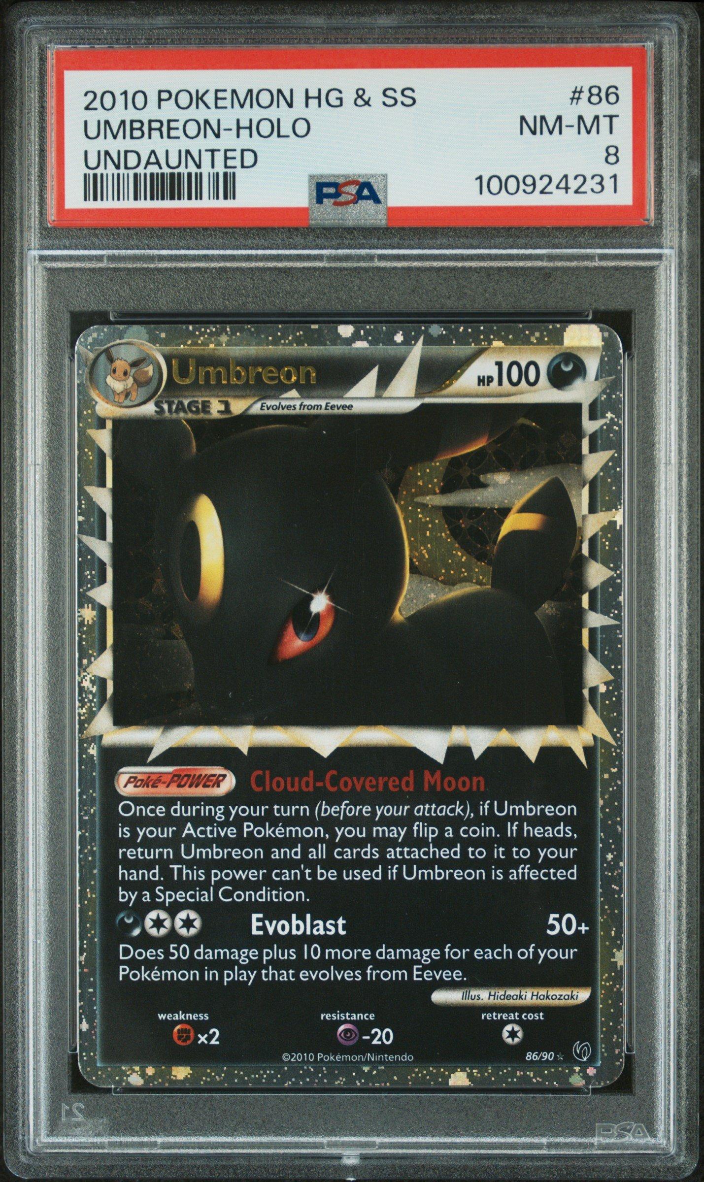 2010 Pokemon Heartgold & Soulsilver Undaunted 86 Umbreon-holo PSA