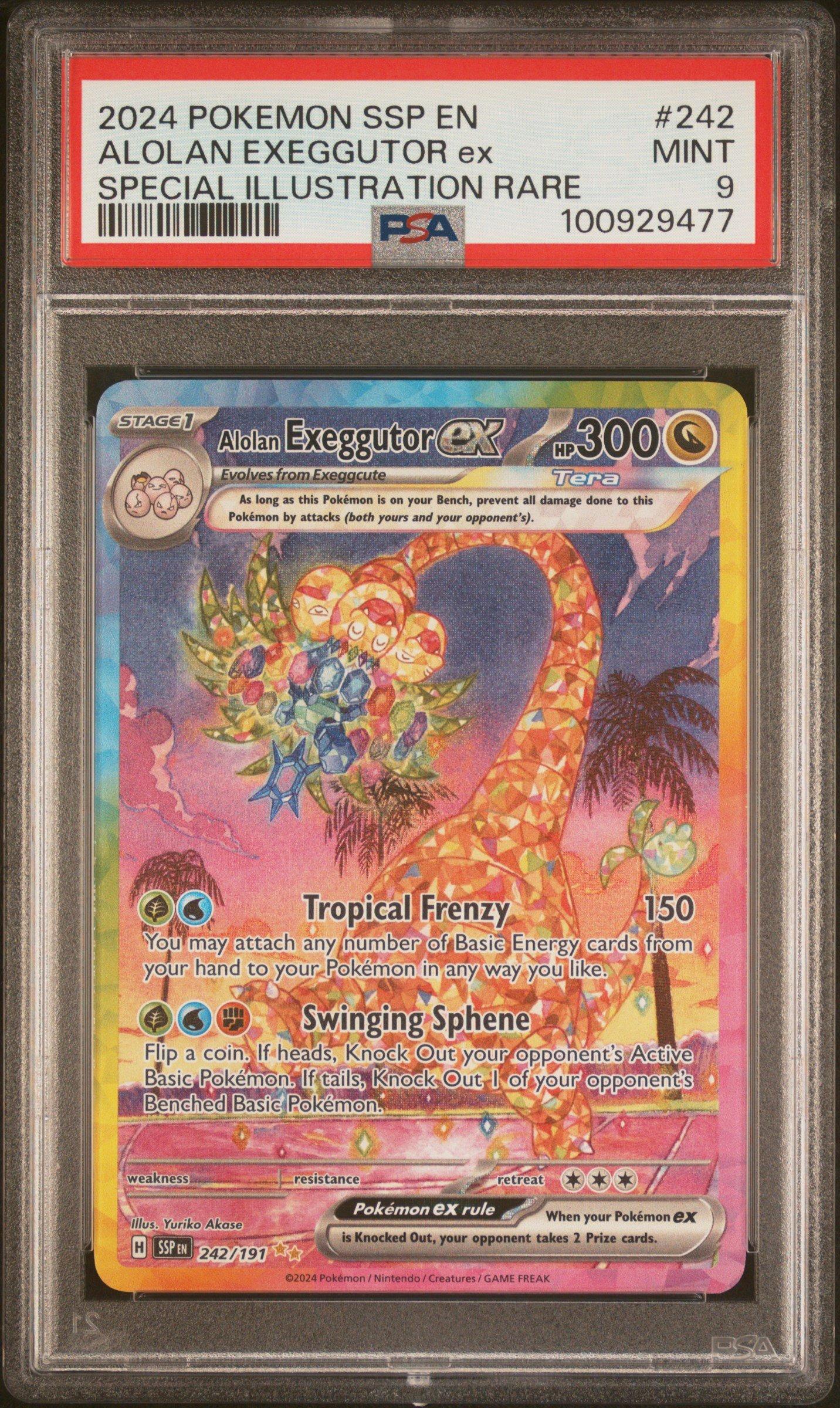 2024 Pokemon Ssp En-surging Sparks 242 Alolan Exeggutor Ex Special
