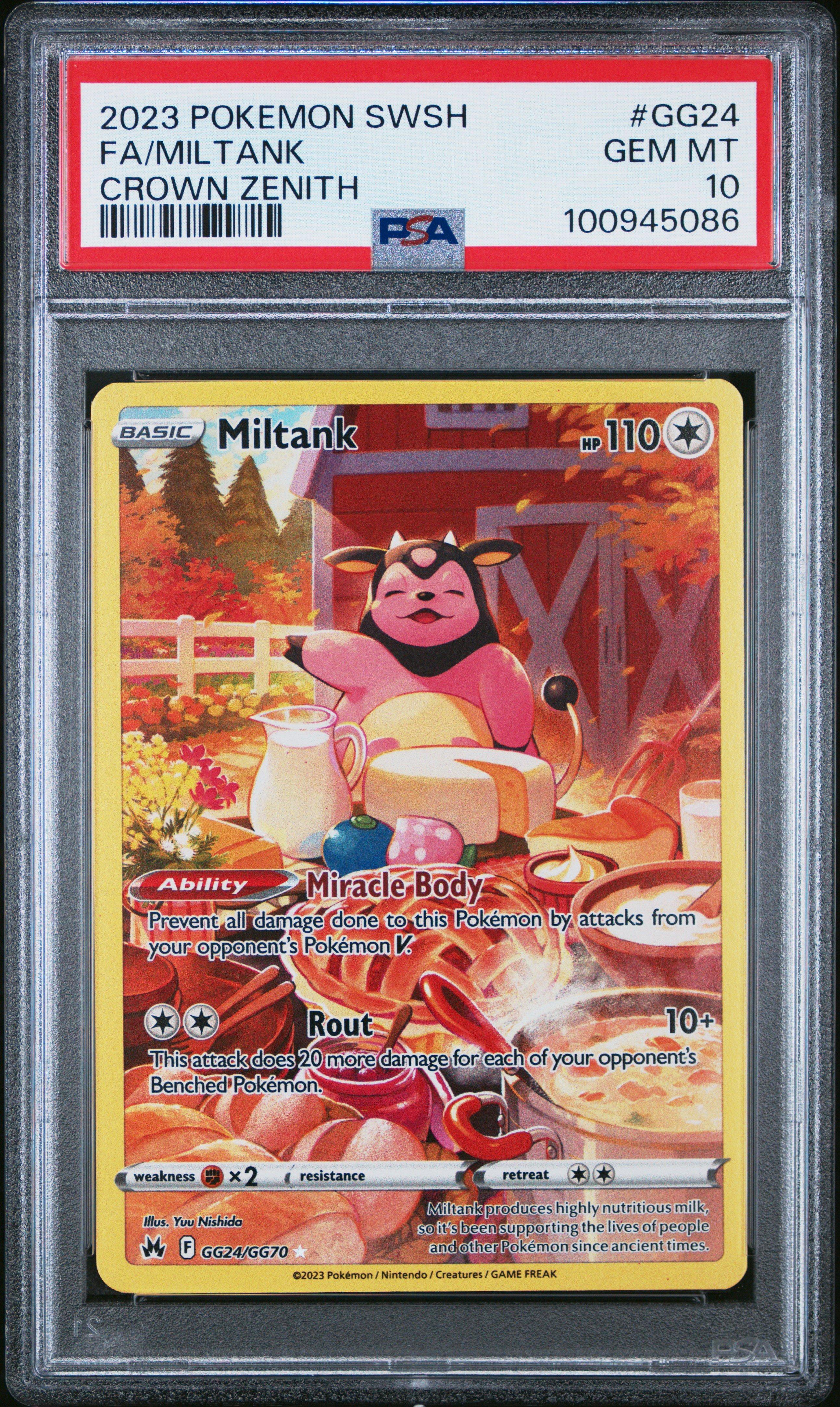 2023 Pokemon Sword And Shield Crown Zenith Gg24 Full Art/miltank