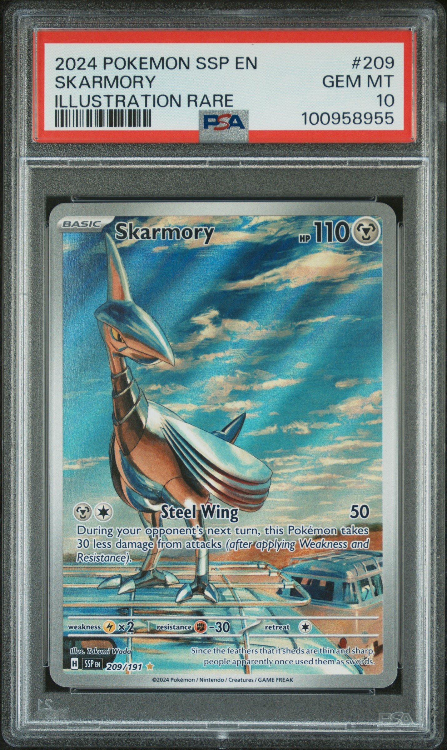 2024 Pokemon Ssp En-surging Sparks 209 Skarmory Illustration Rare