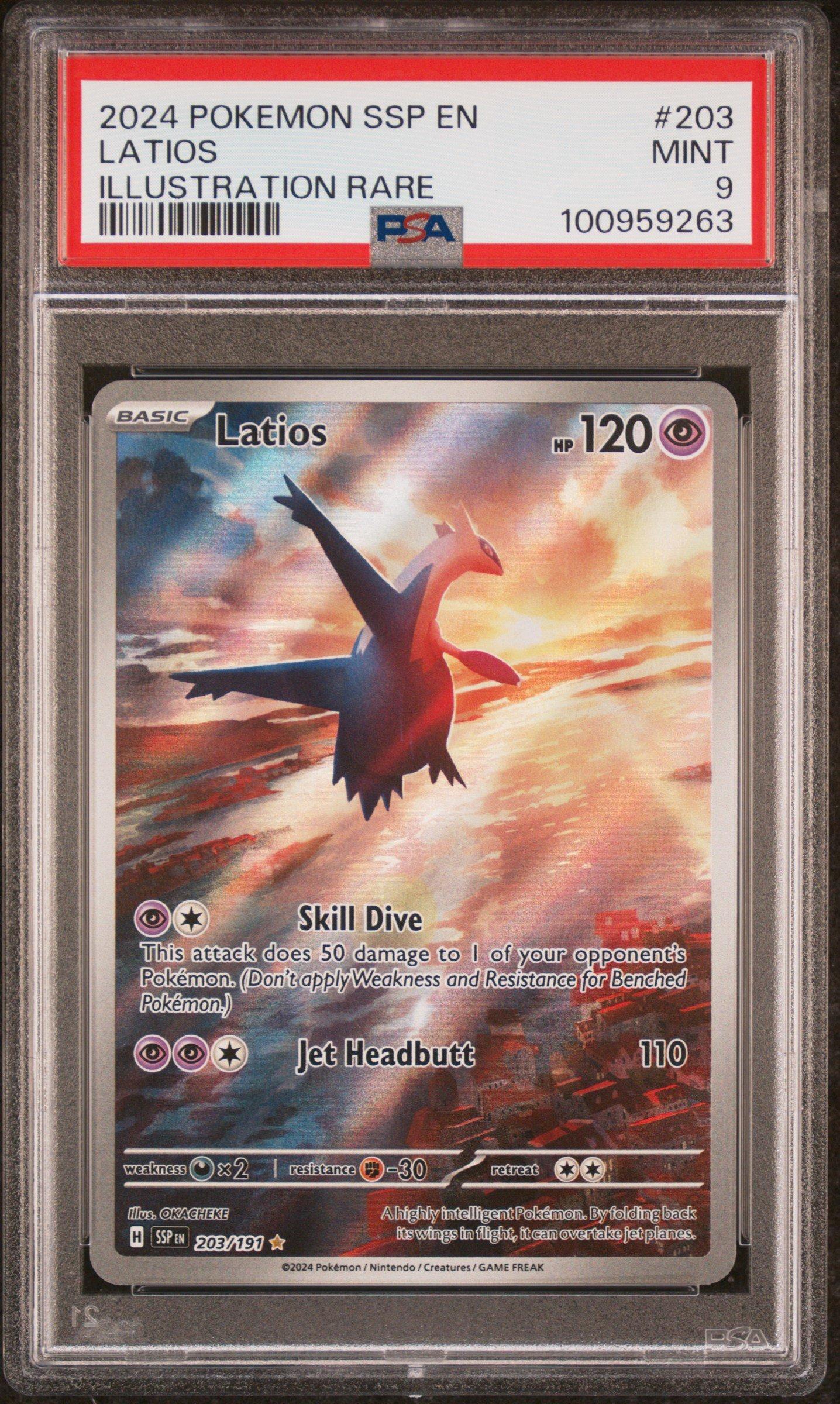 2024 Pokemon Ssp En-surging Sparks 203 Latios Illustration Rare