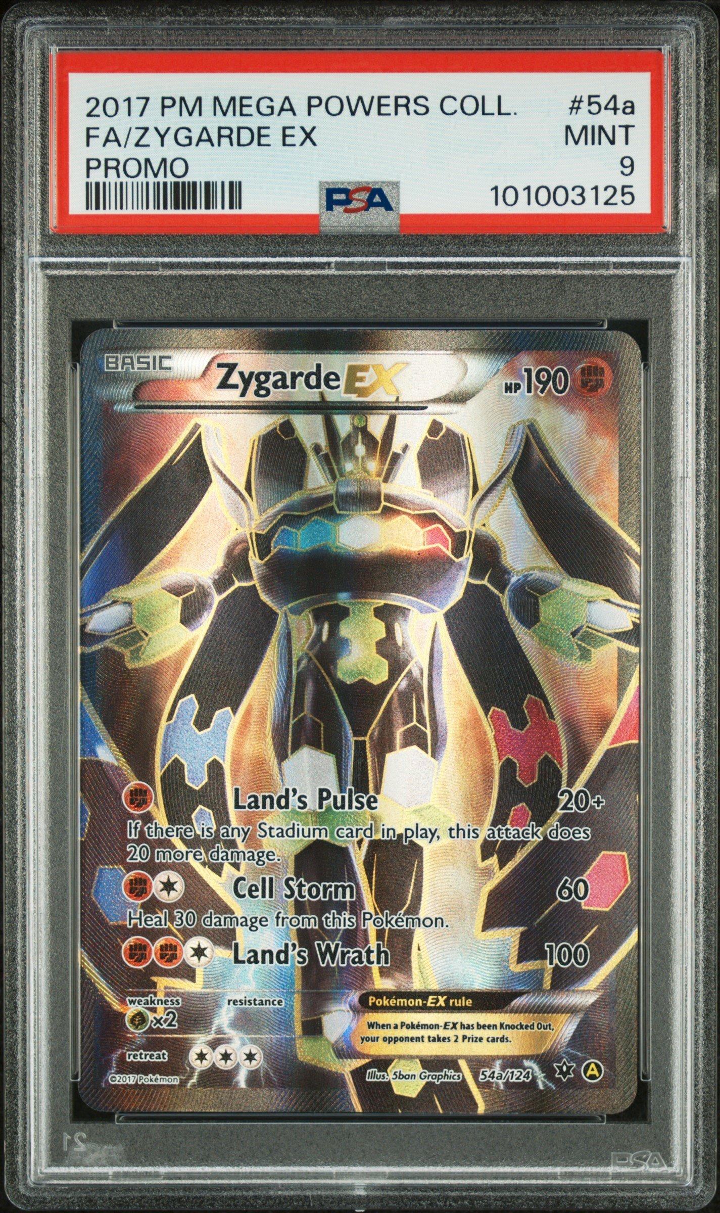 2017 Pokemon Mega Powers Collection Promo 54a Full Art/zygarde Ex