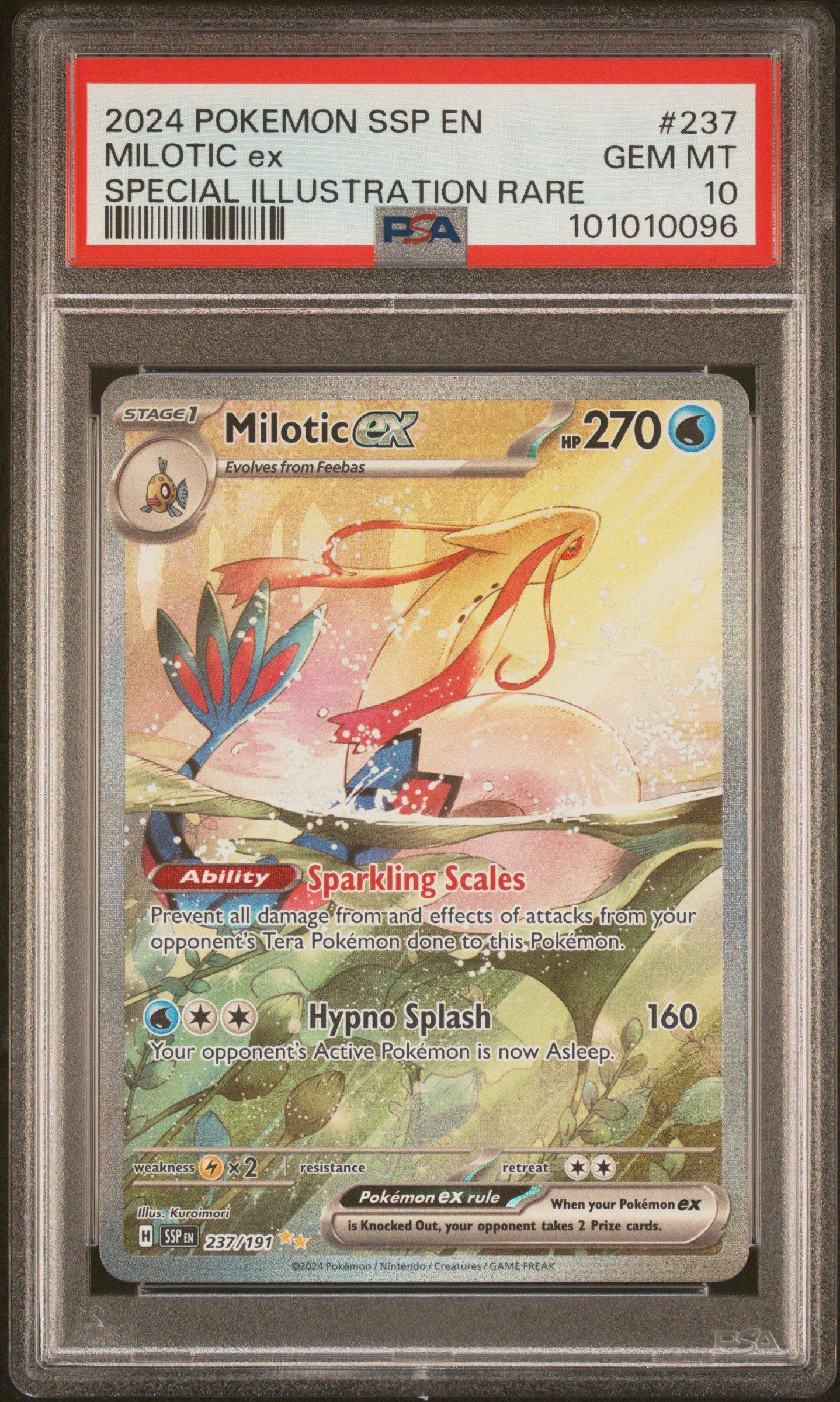 2024 Pokemon Ssp En-surging Sparks 237 Milotic Ex Special