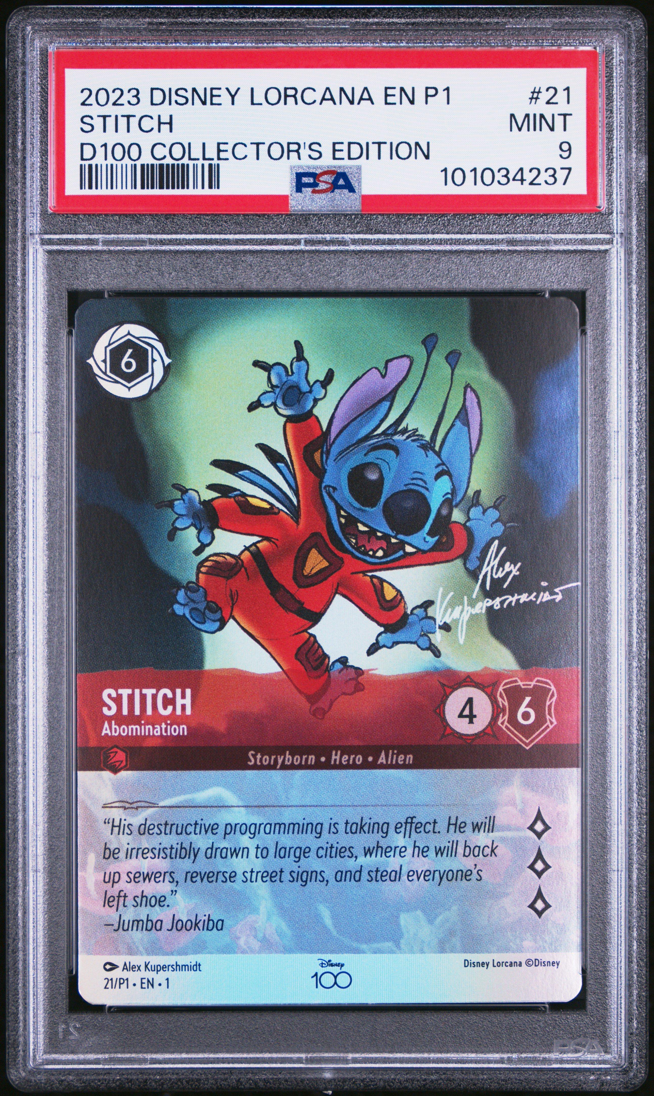 その他 Disney Lorcana Stitch Abomination 21/P1 2023 Disney Lorcana En P1-promo 21 Stitch - Abomination Disney100