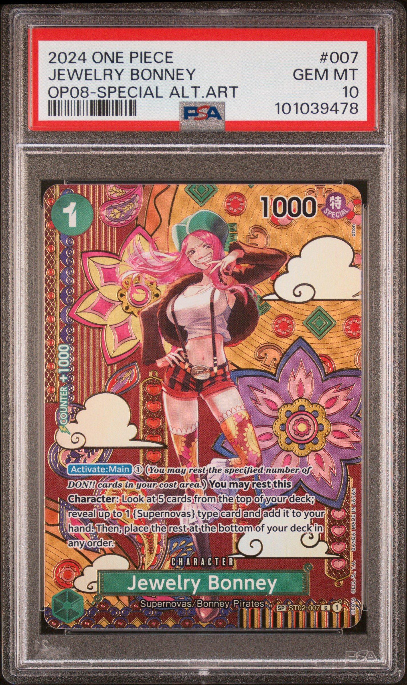 2024 One Piece Op08-two Legends 007 Jewelry Bonney Special
