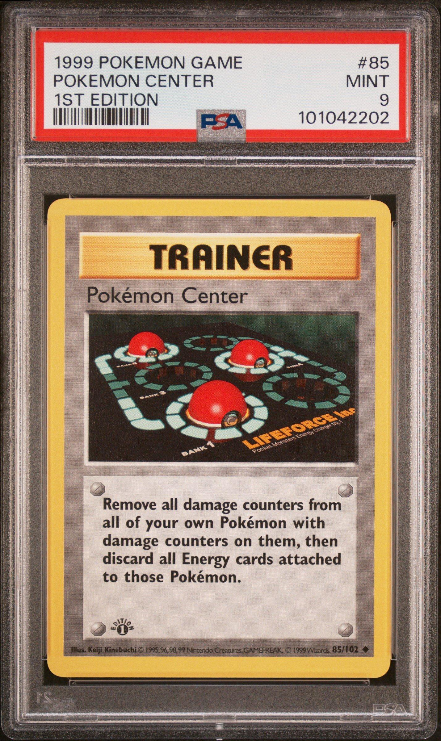 1999 Pokemon Game 85 Pokemon Center 1st Edition PSA