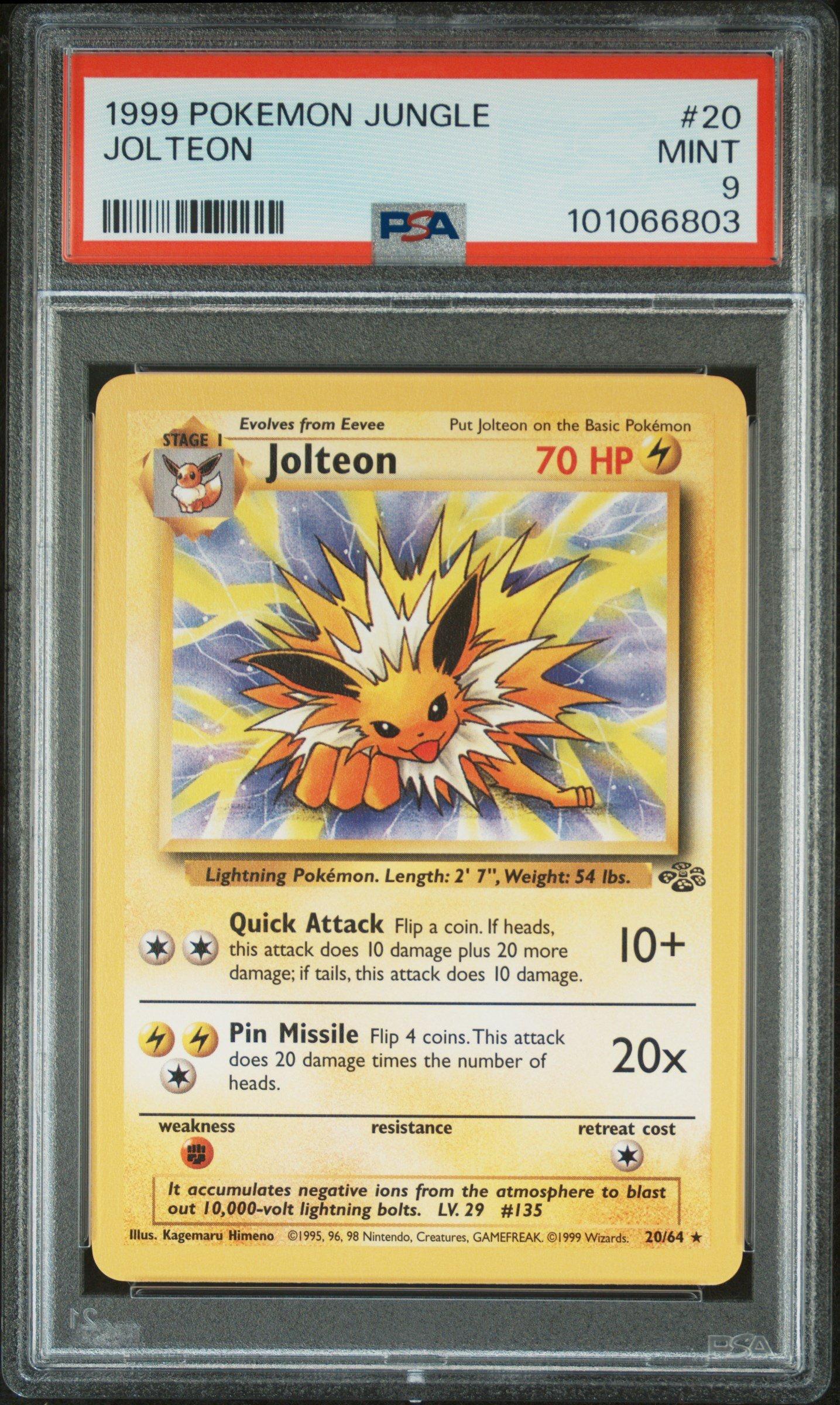 1999 Pokemon Jungle 20 Jolteon PSA