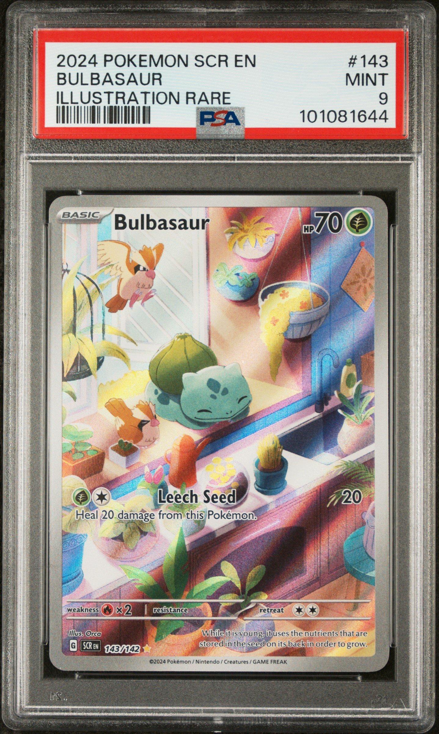 2024 Pokemon Scr En-stellar Crown 143 Bulbasaur Illustration Rare