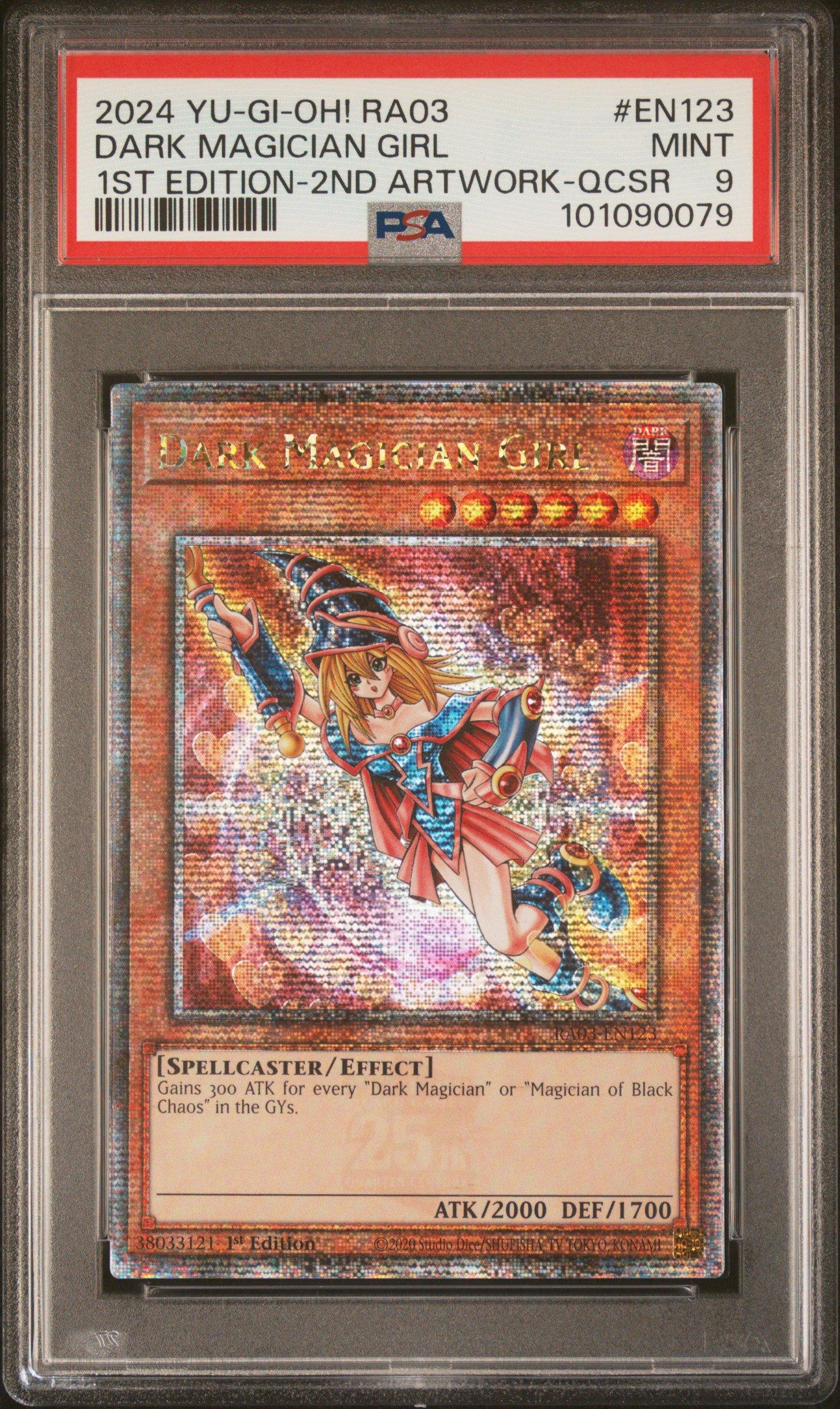 2024 Yu-gi-oh! Ra03-quarter Century Bonanza En123 Dark Magician Girl 1st Edition-2nd Tcg Artwork-quarter Century Secret Rare PSA