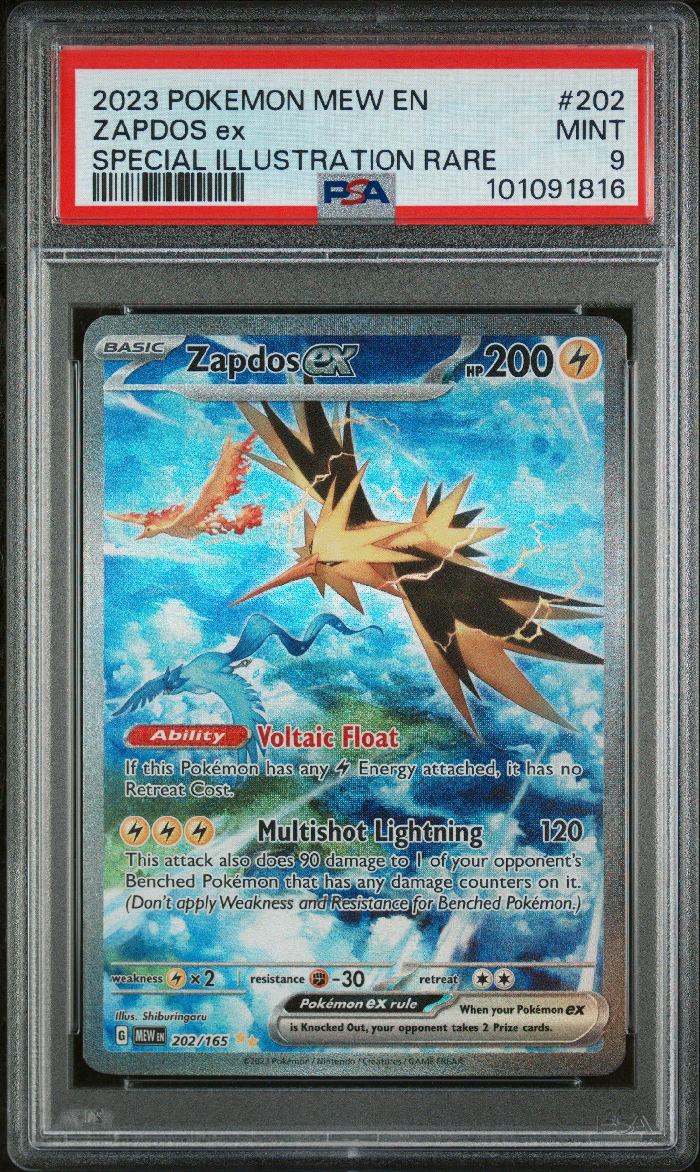 2023 Pokemon Mew En-151 202 Zapdos Ex Special Illustration Rare