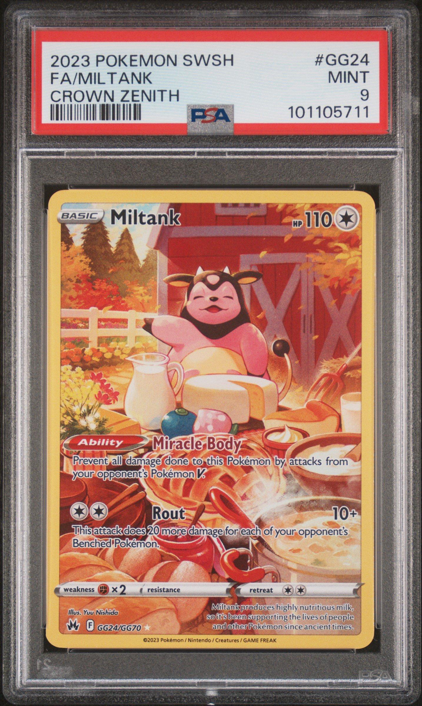 2023 Pokemon Sword And Shield Crown Zenith Gg24 Full Art/miltank