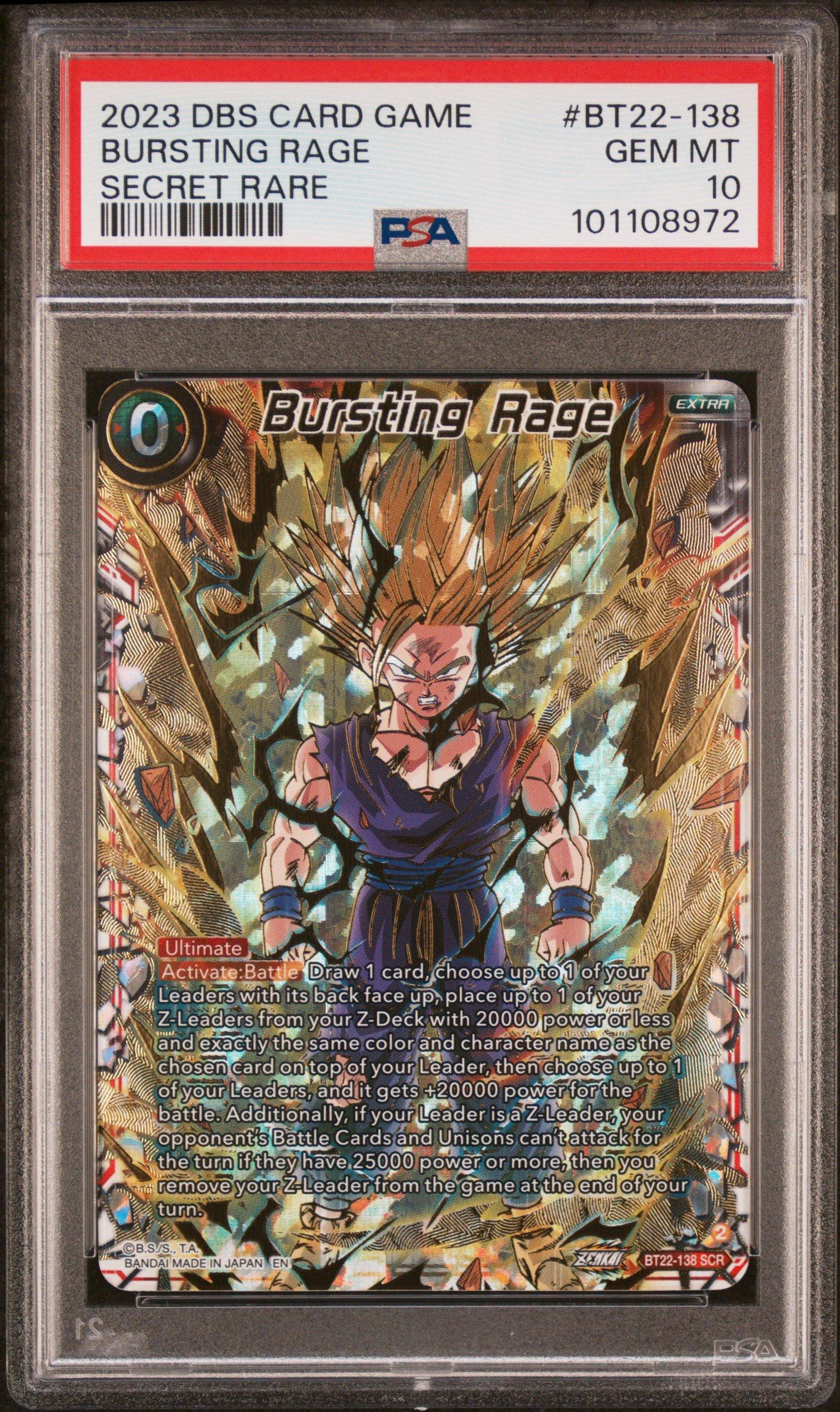 2023 DBSカードゲーム バースティングレイジ #BT22-138 BT22-138 SCR Bursting Rage [Serial Numbered 238/500] (2023)