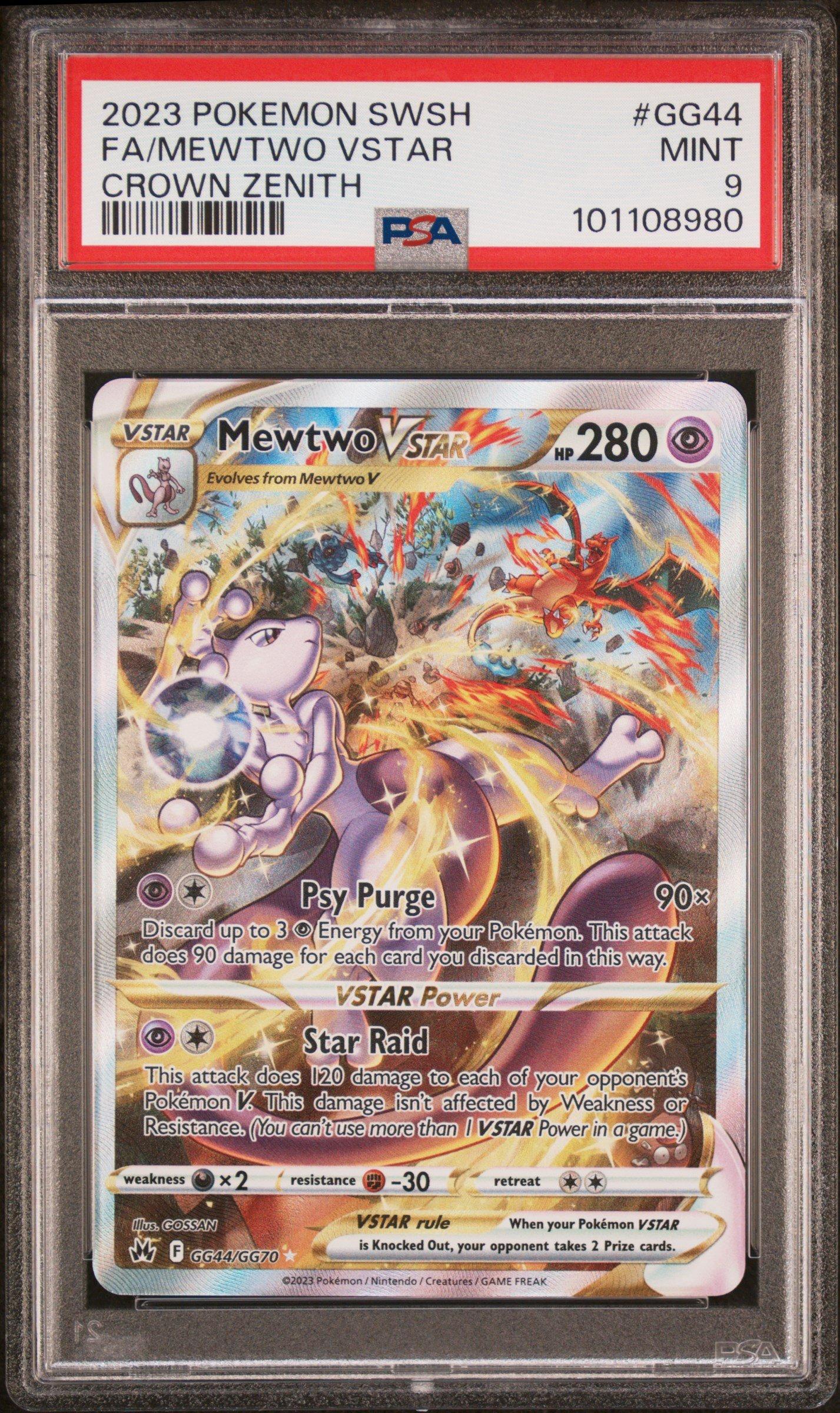 2023 Pokemon Sword And Shield Crown Zenith Gg44 Full Art/mewtwo