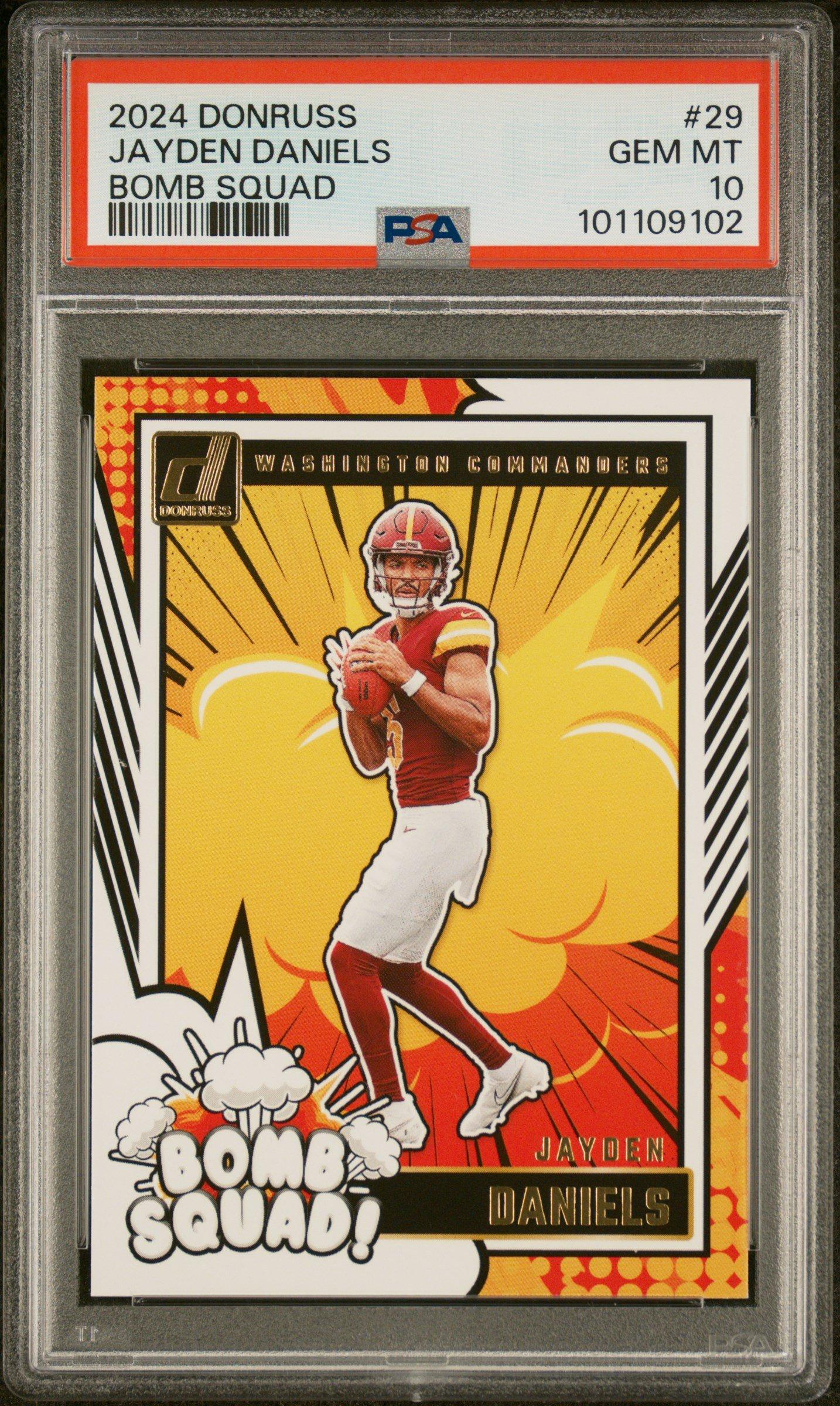 2024 Panini Donruss Bomb Squad 29 Jayden Daniels PSA