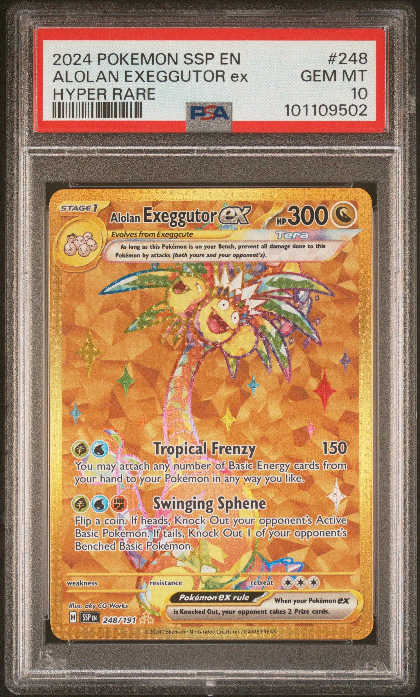 2024 Pokemon Ssp En-surging Sparks 248 Alolan Exeggutor Ex