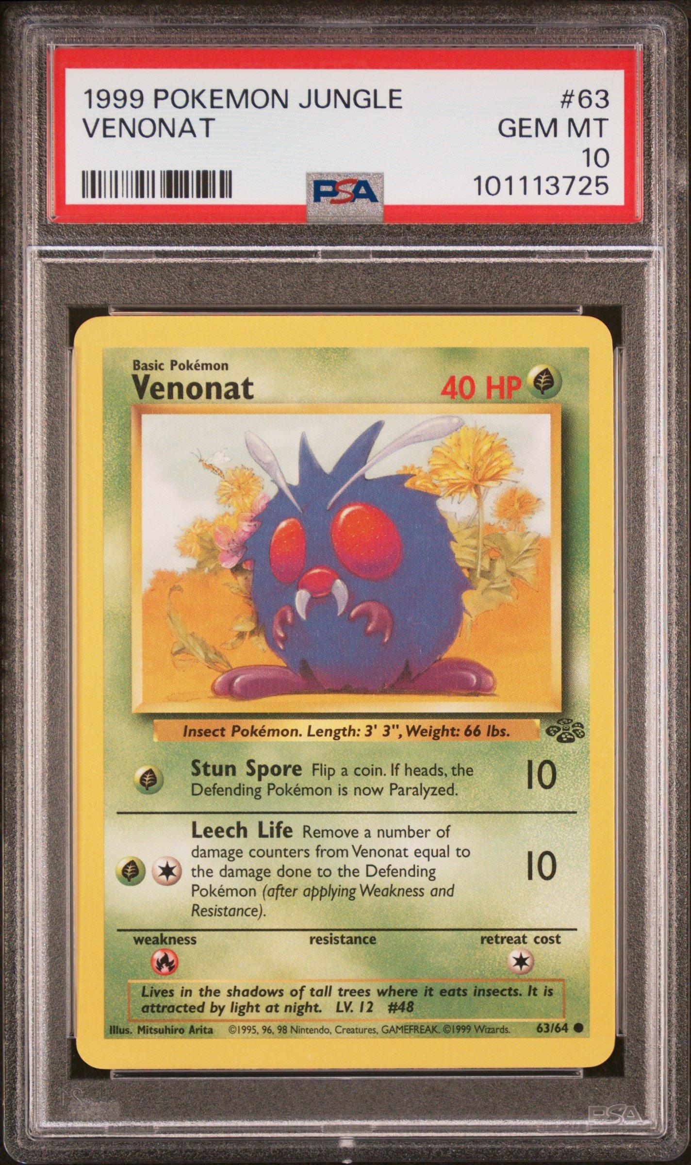 1999 Pokemon Jungle 63 Venonat PSA