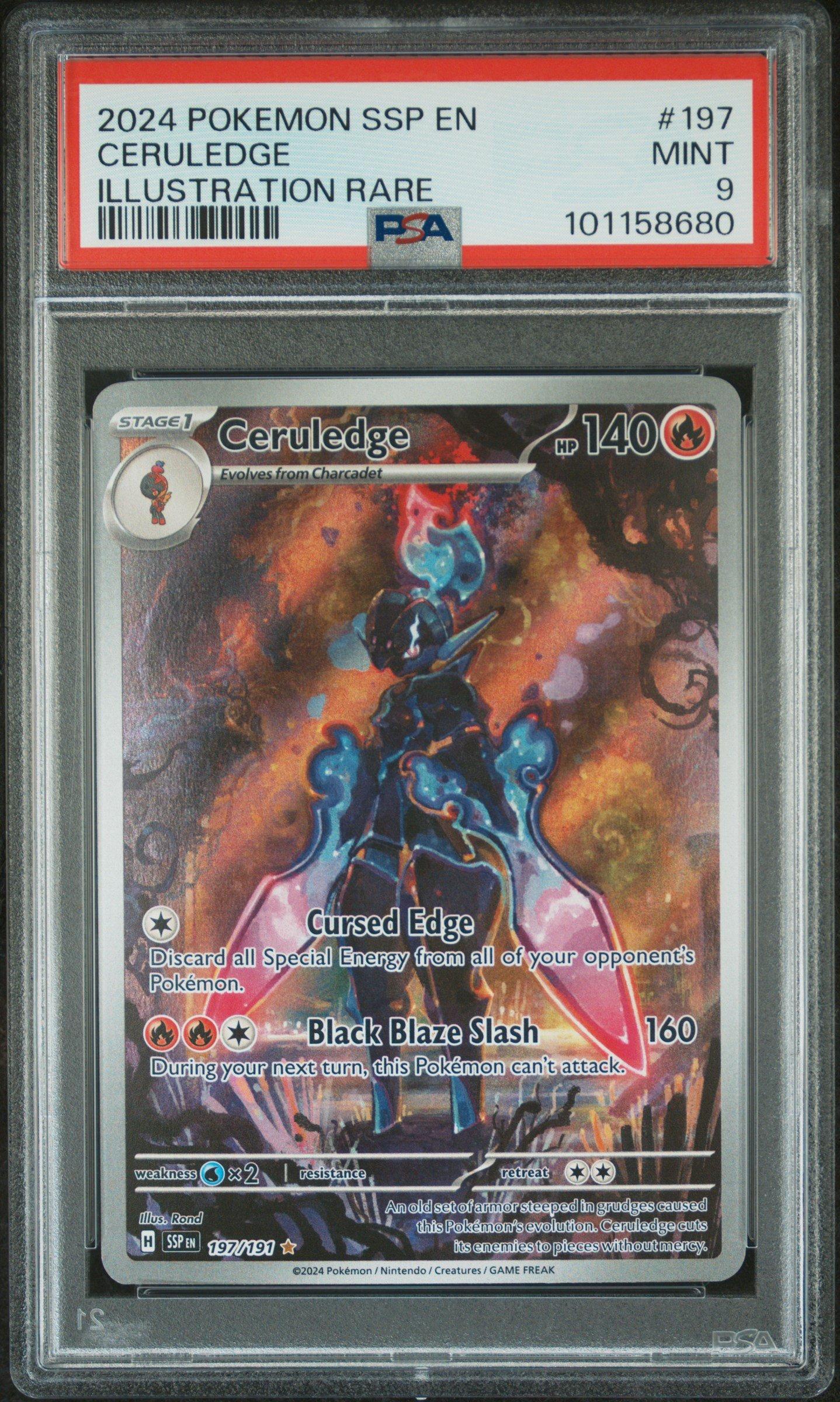 2024 Pokemon Ssp En-surging Sparks 197 Ceruledge Illustration Rare