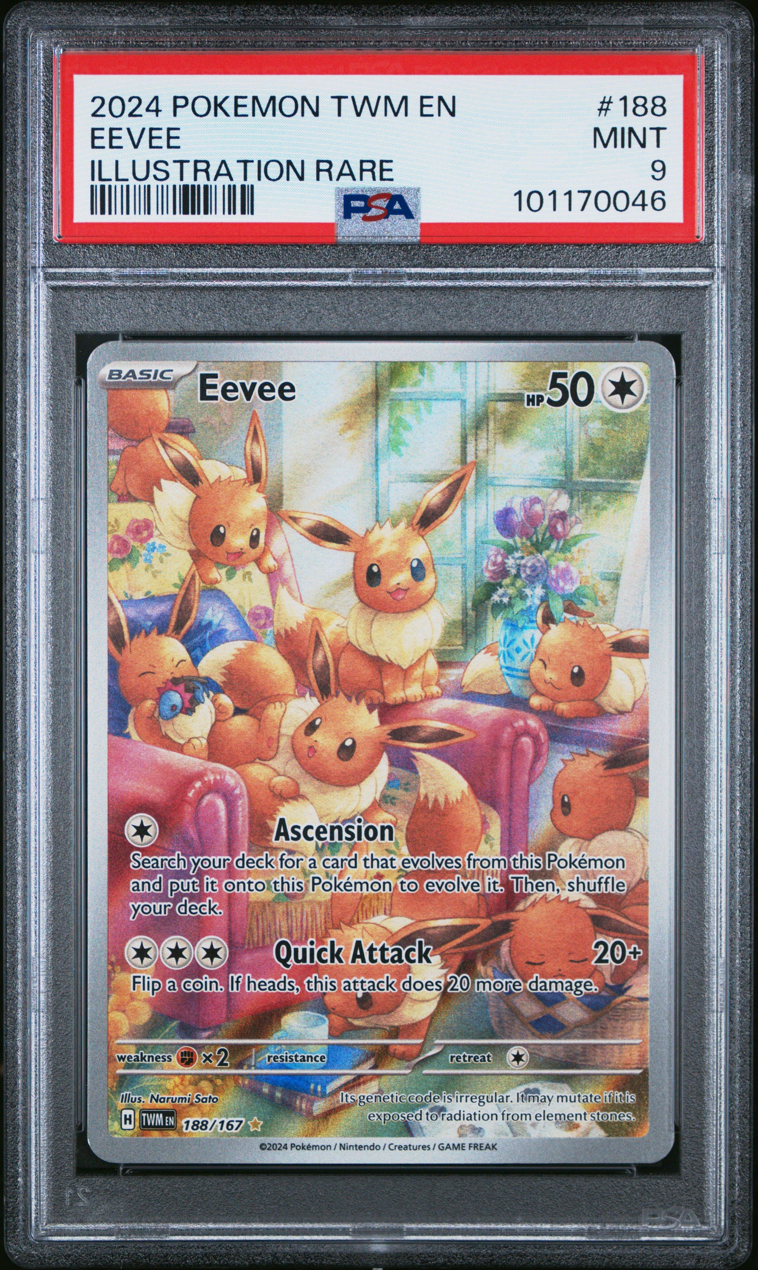 2024 Pokemon Twm En-twilight Masquerade 188 Eevee