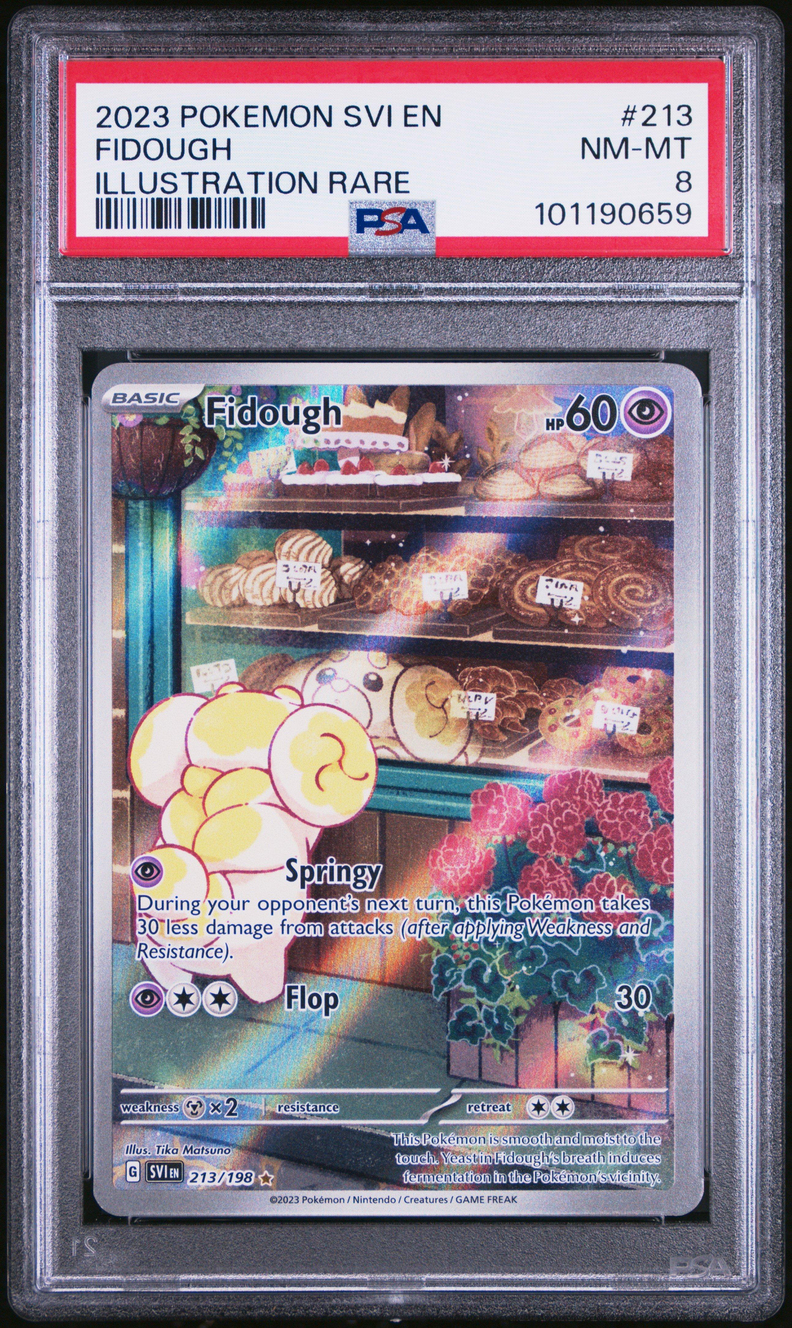 2023 Pokemon Svi En-scarlet & Violet 213 Fidough Illustration Rare PSA