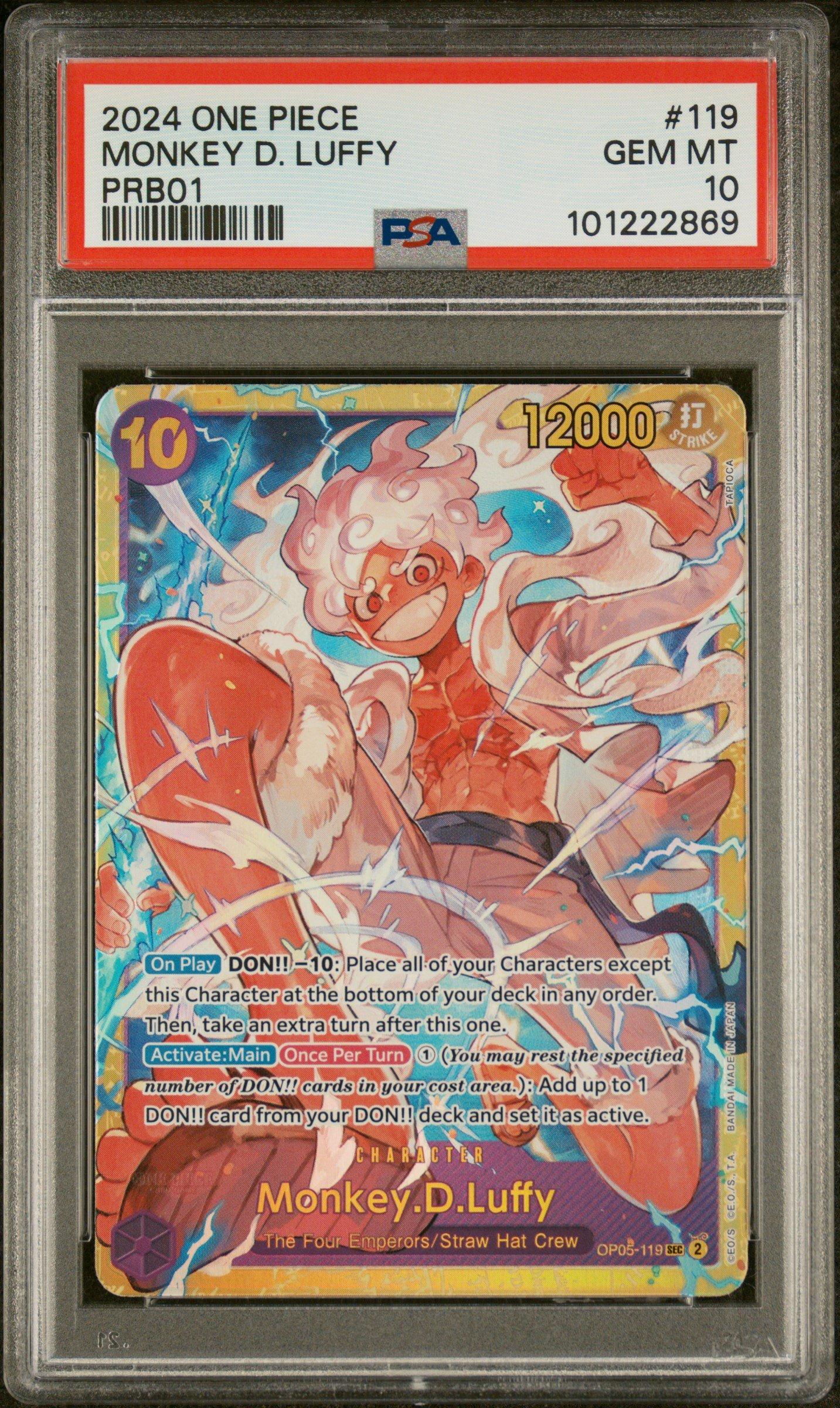 2024 One Piece Prb01-premium Booster -one Piece Card The Best- 119