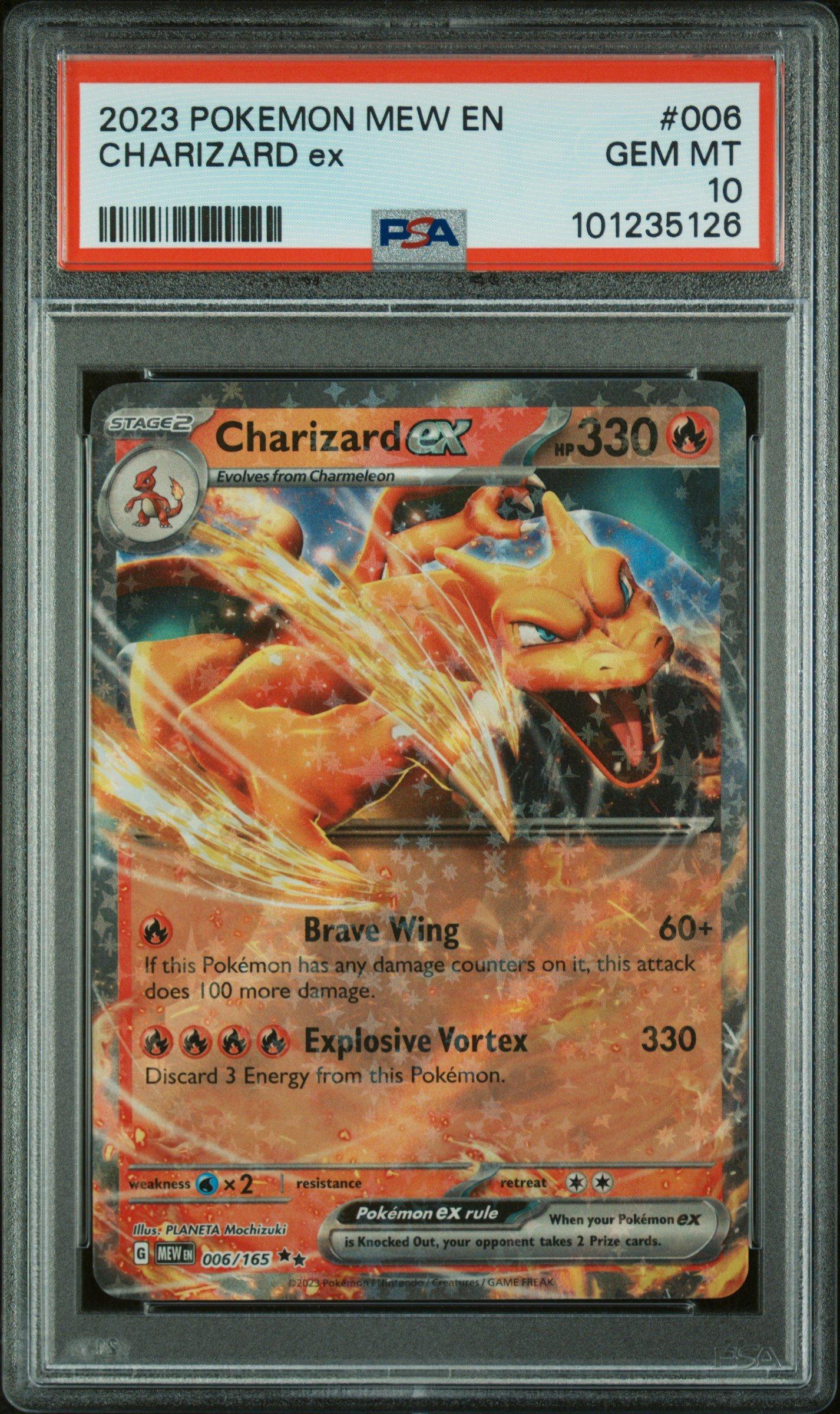 2023 Pokemon Mew En-151 006 Charizard Ex PSA 10 Graded Card | GameStop