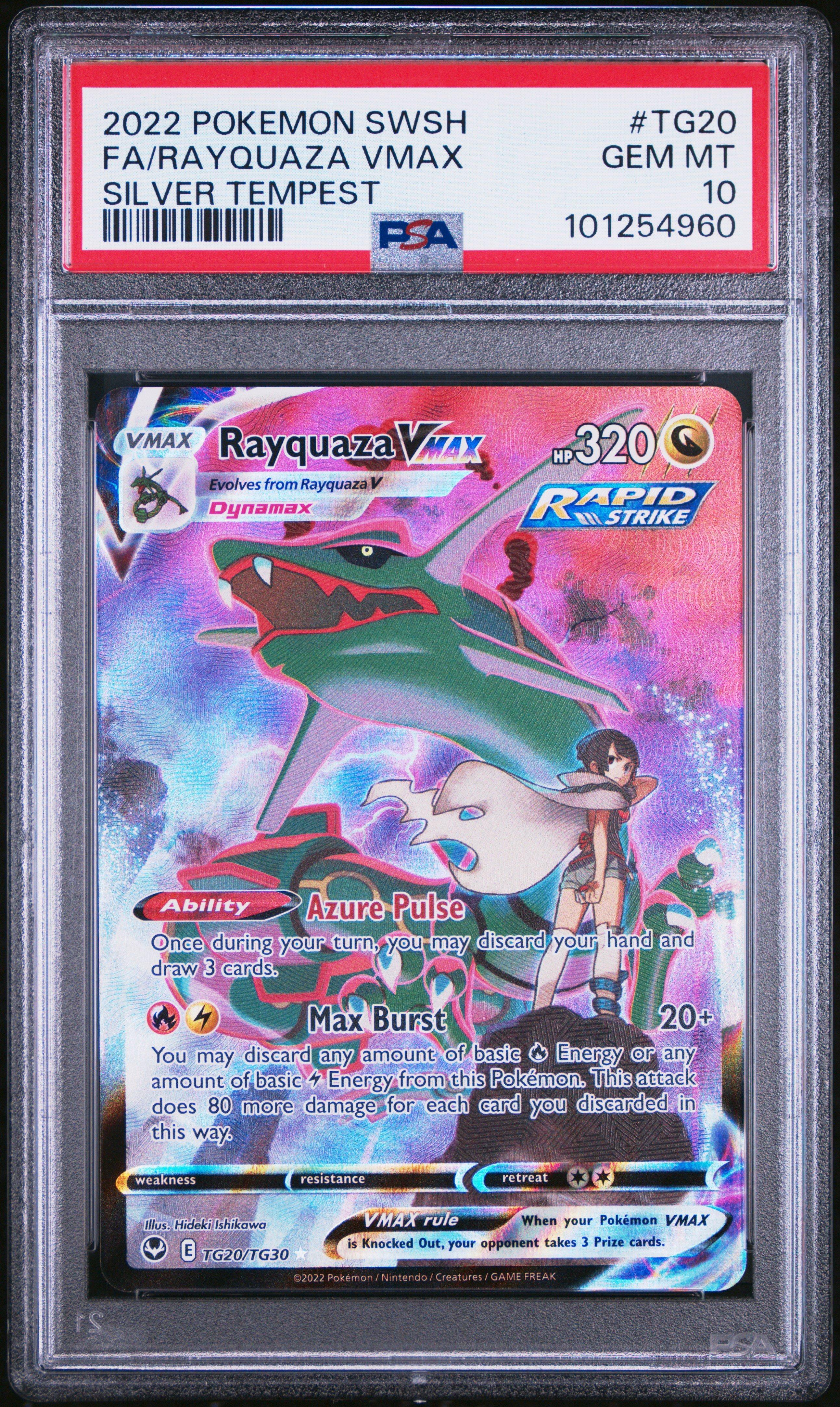 2022 Pokemon Sword & Shield Silver Tempest Tg20 Full Art/rayquaza