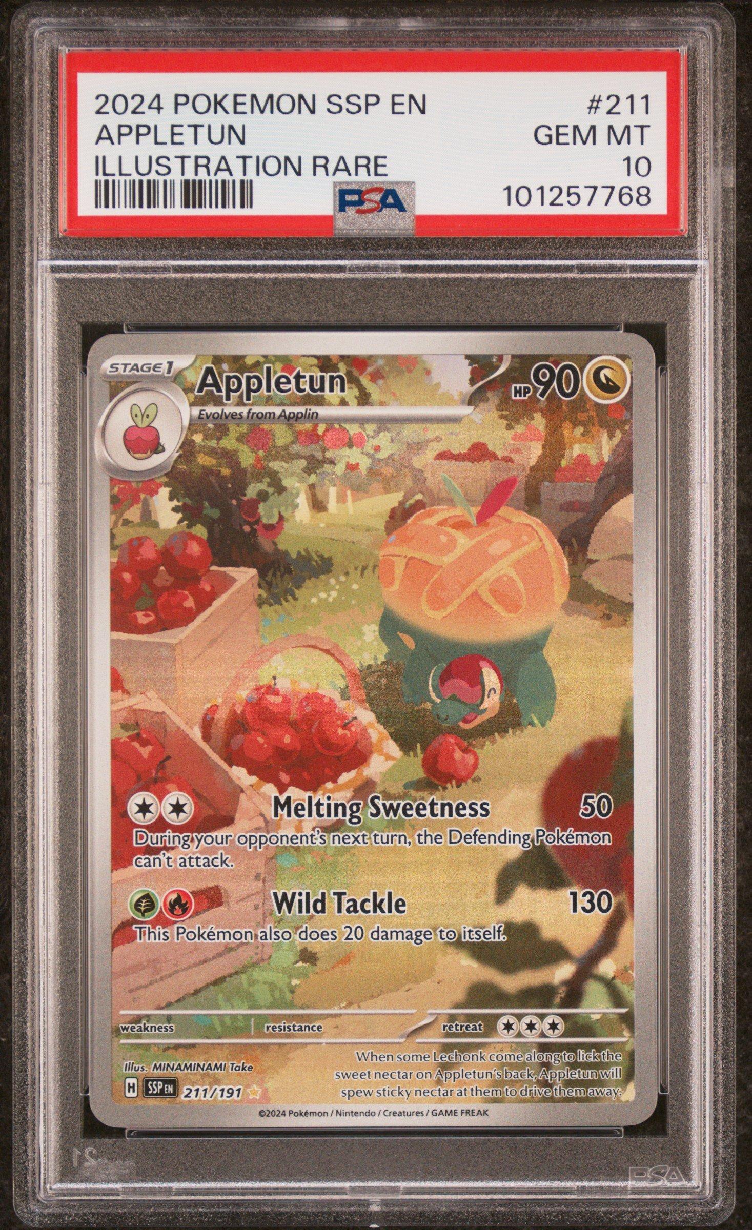 2024 Pokemon Ssp En-surging Sparks 211 Appletun Illustration Rare